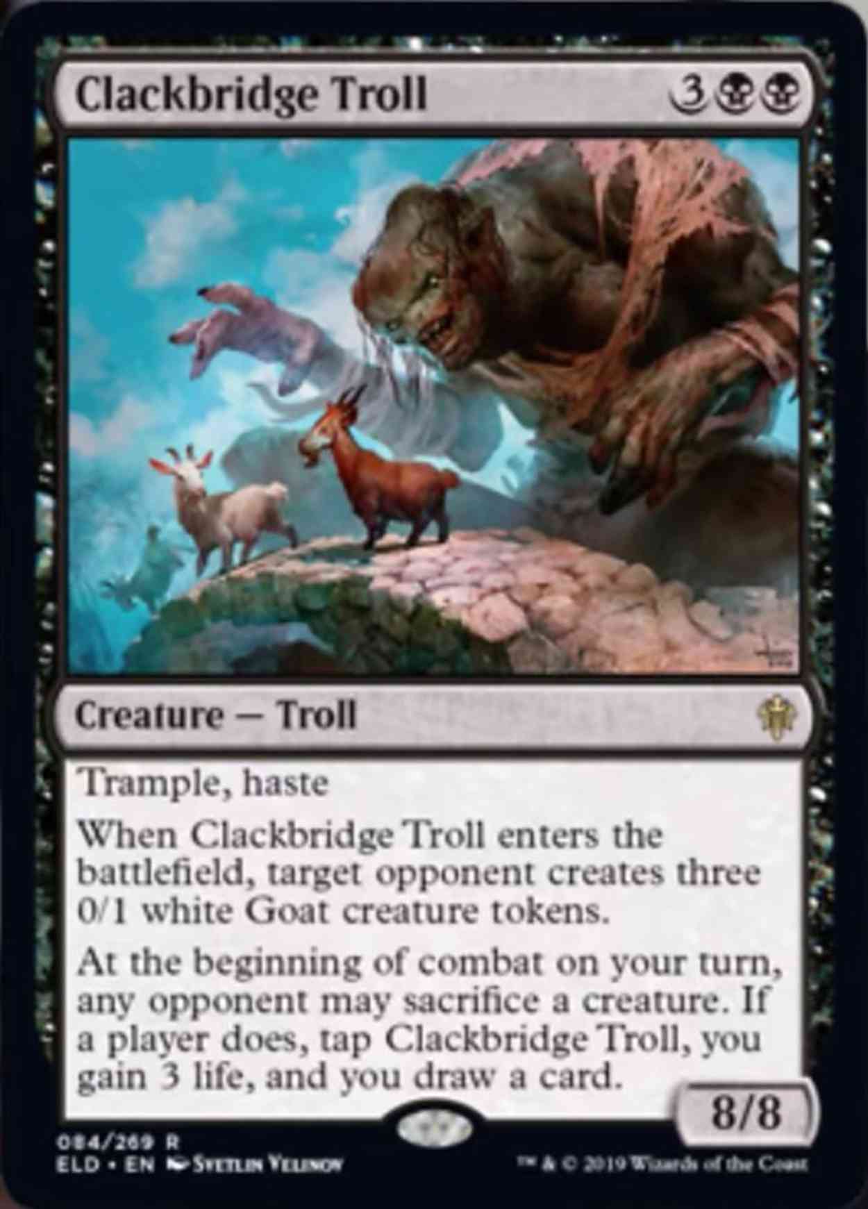 Clackbridge Troll magic card front