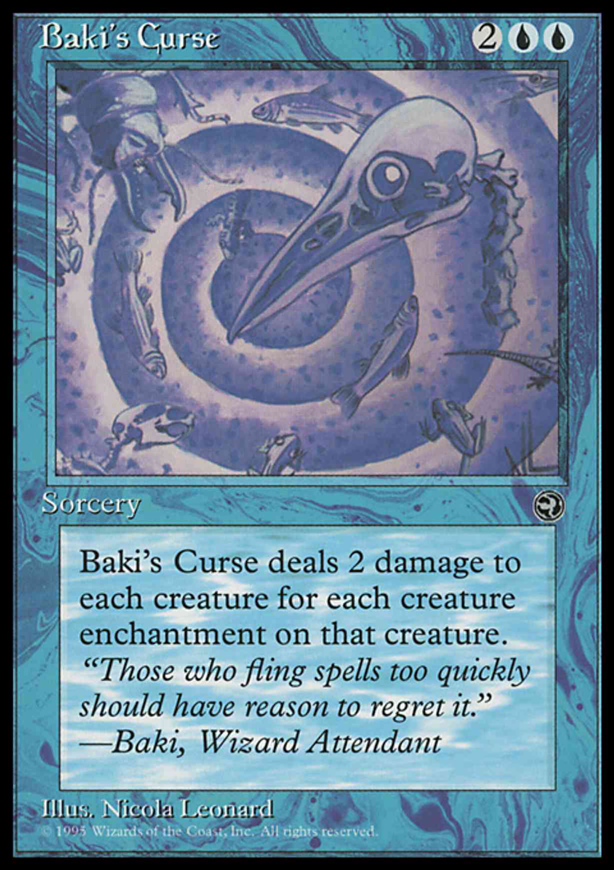 Baki's Curse magic card front