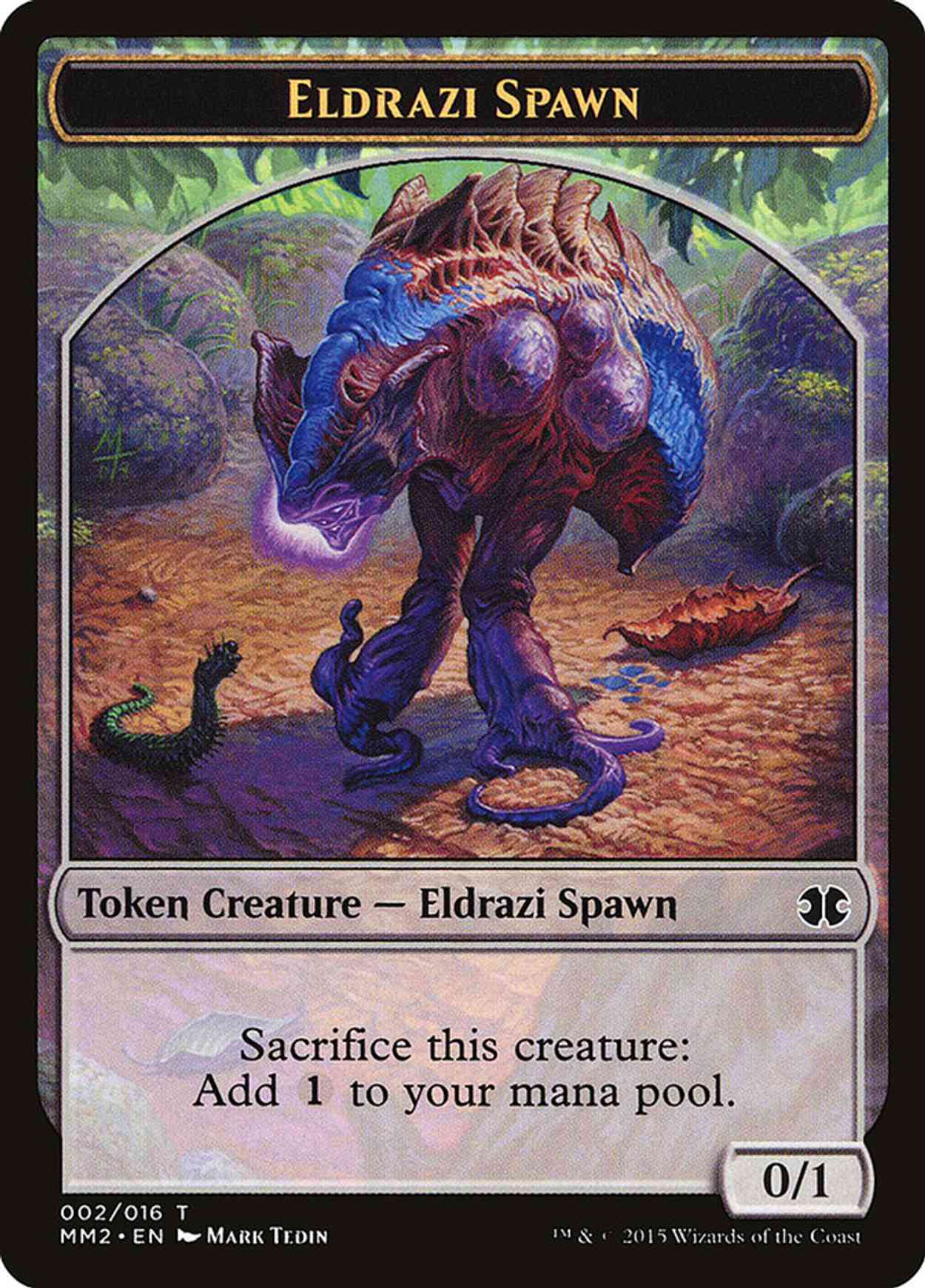 Eldrazi Spawn Token (Tedin) magic card front