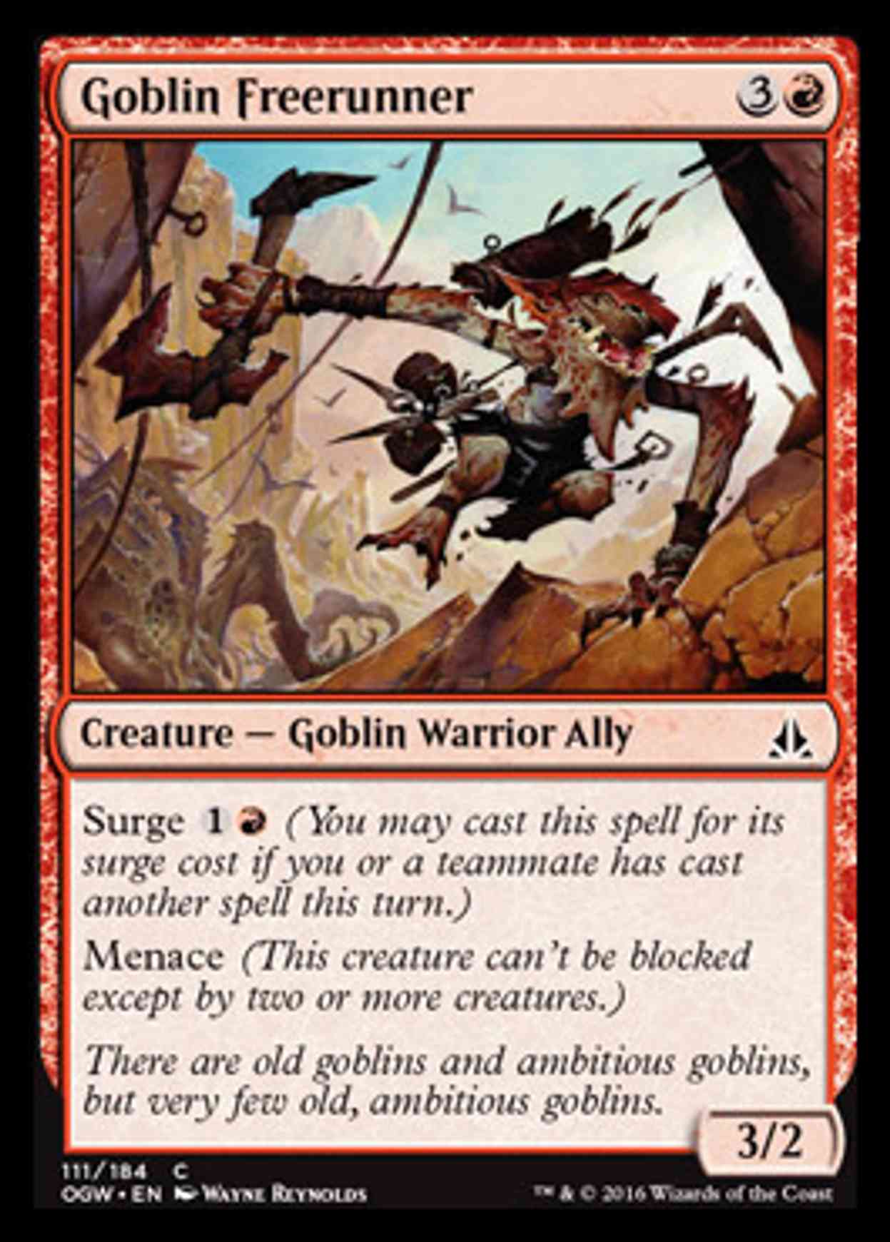Goblin Freerunner magic card front