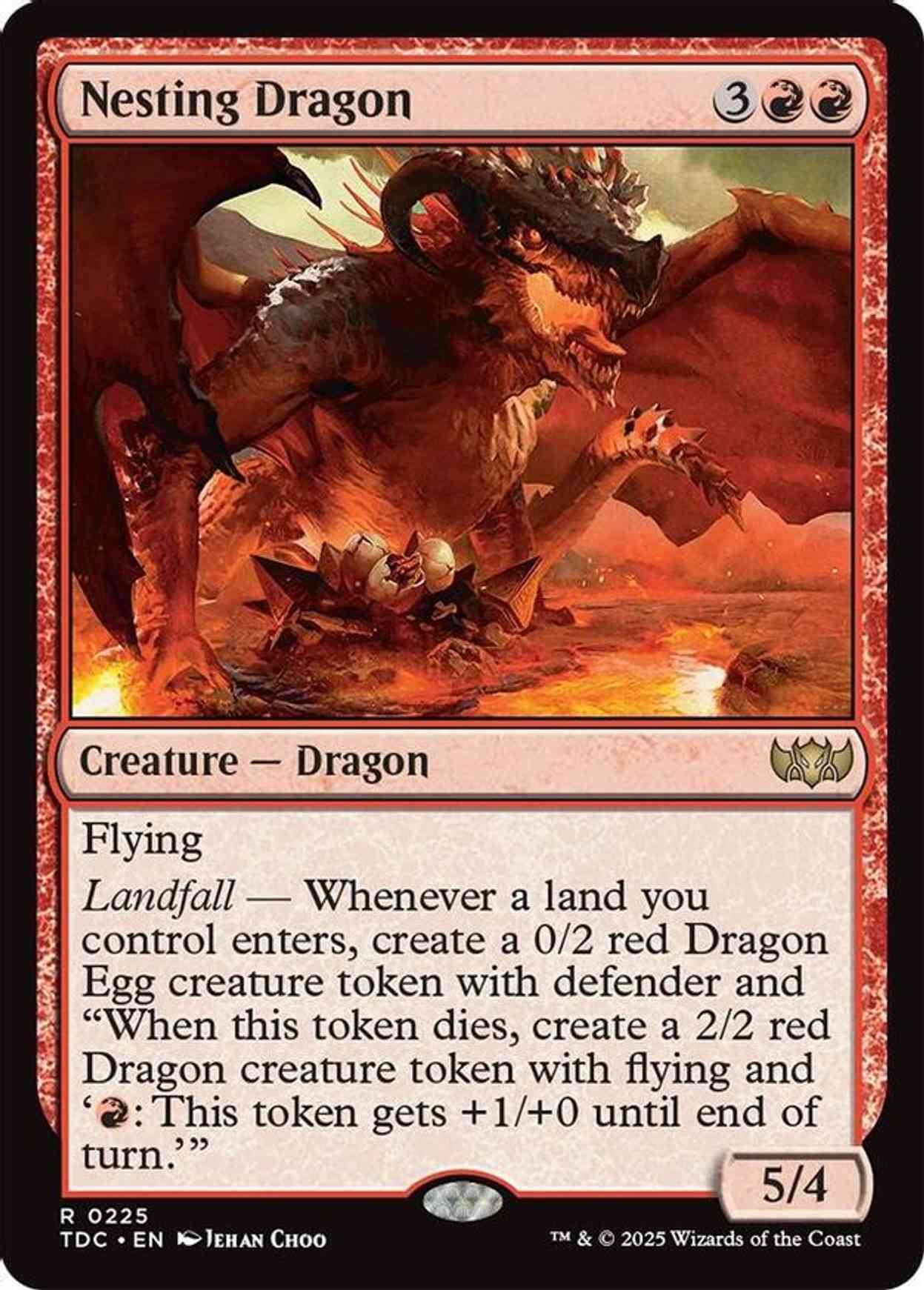 Nesting Dragon magic card front