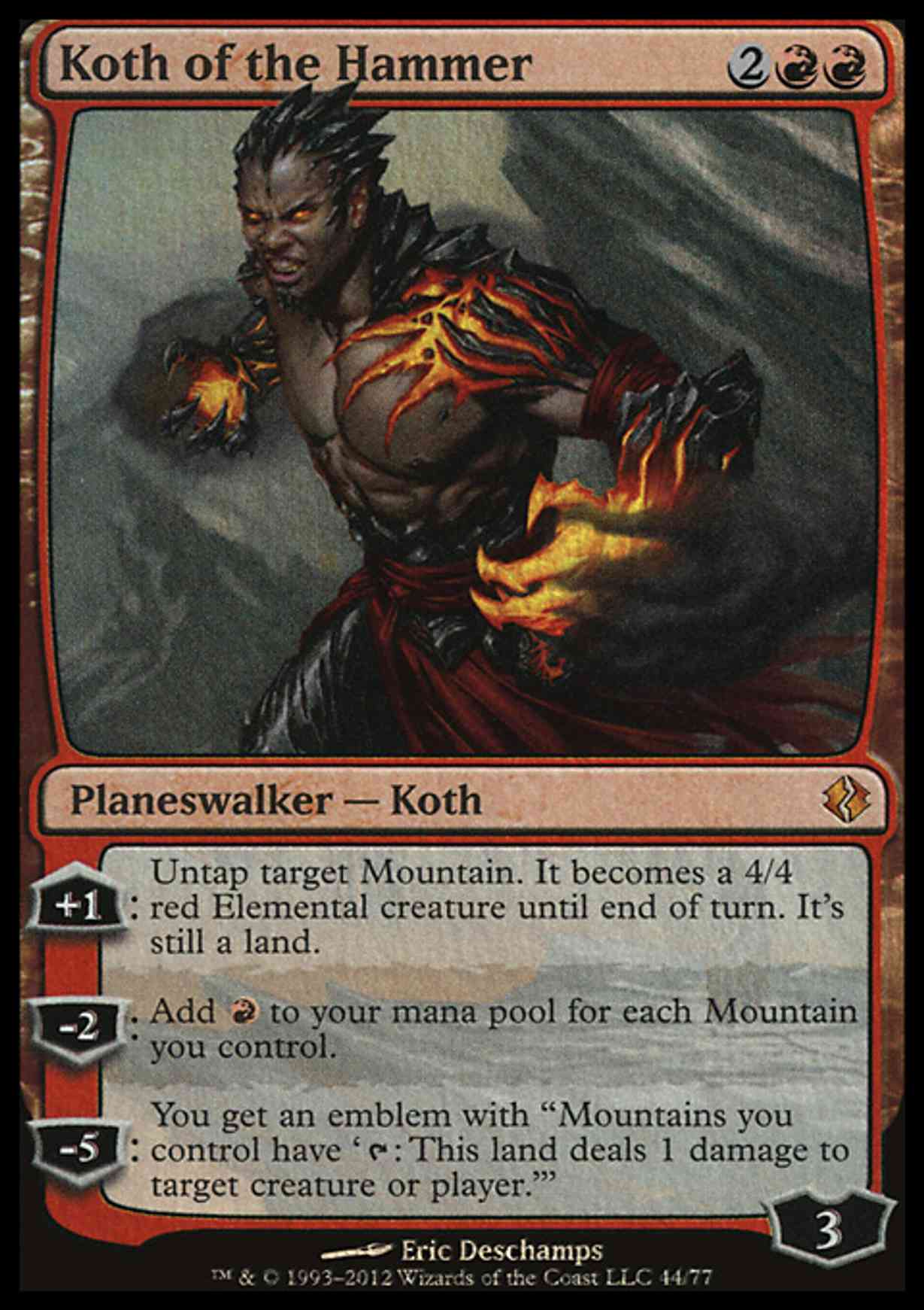 Koth of the Hammer magic card front