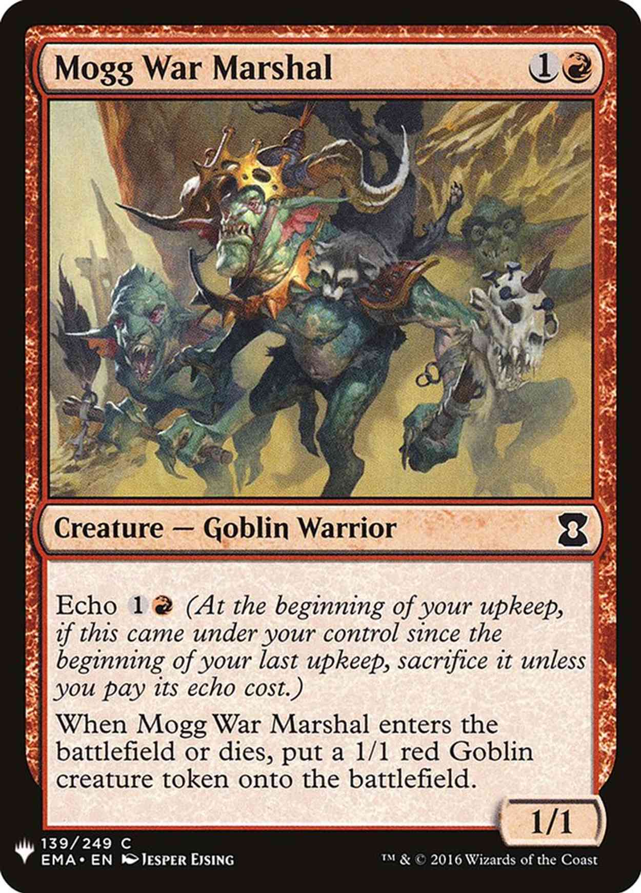 Mogg War Marshal magic card front