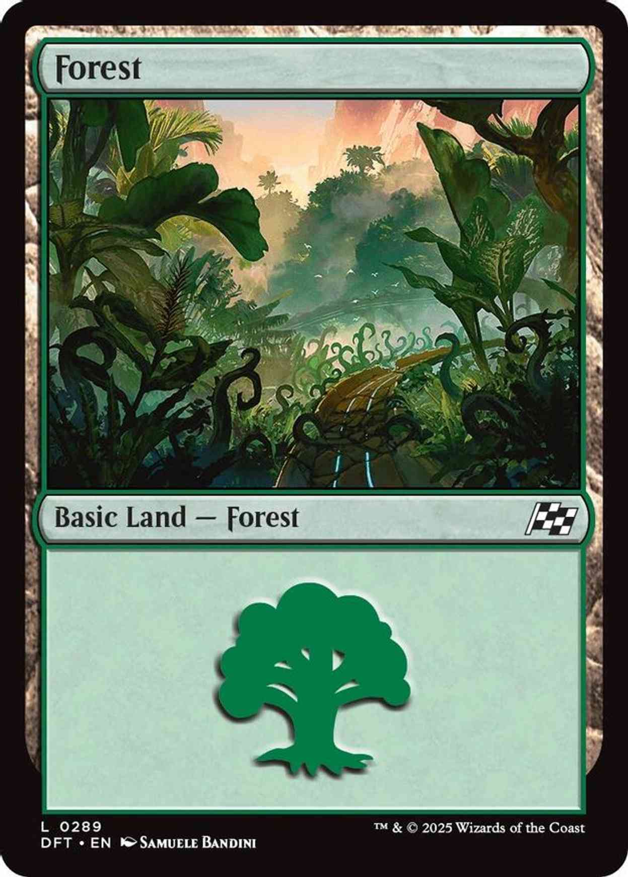 Forest (0289) magic card front