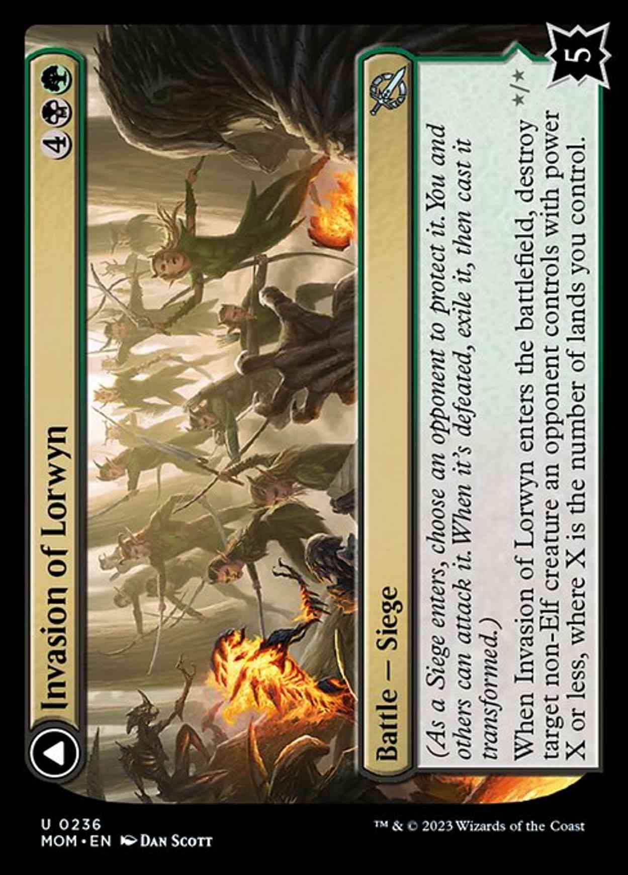Invasion of Lorwyn magic card front