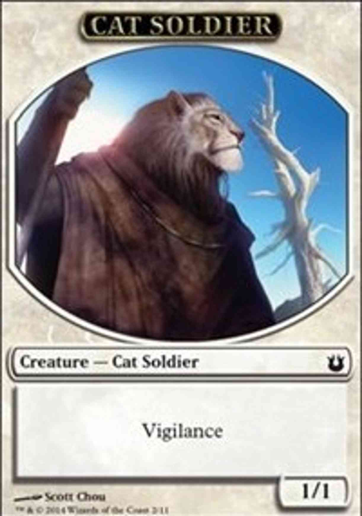 Cat Soldier Token magic card front