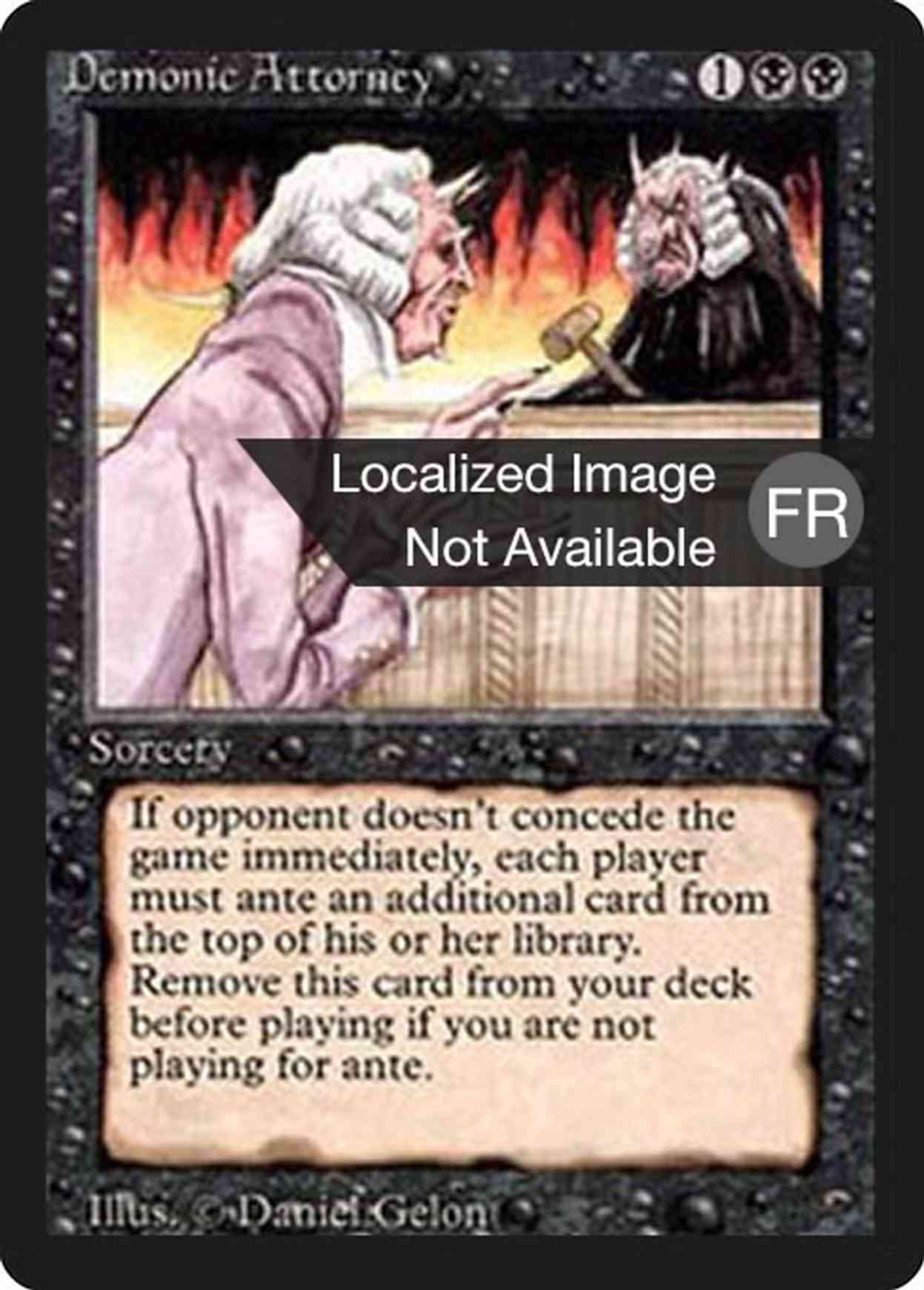 Demonic Attorney magic card front