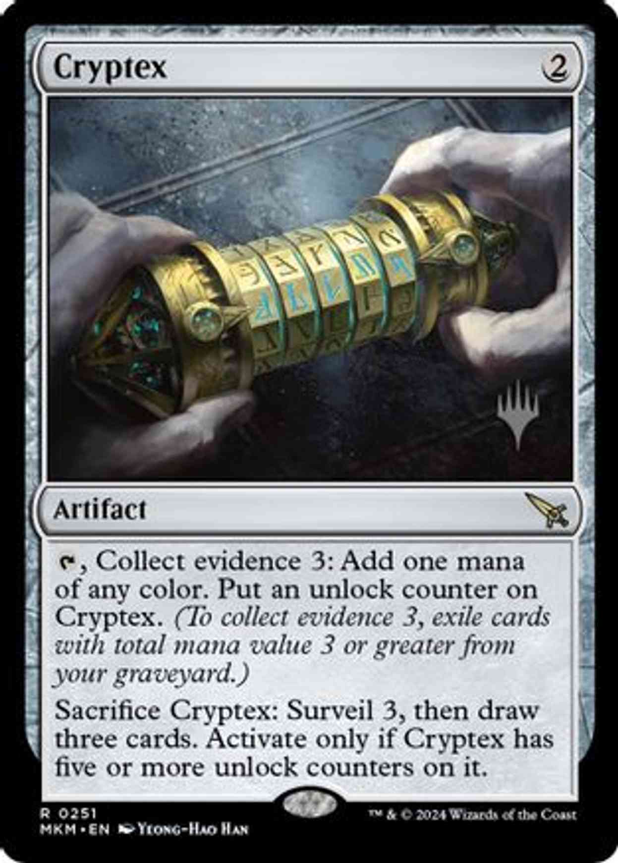 Cryptex magic card front