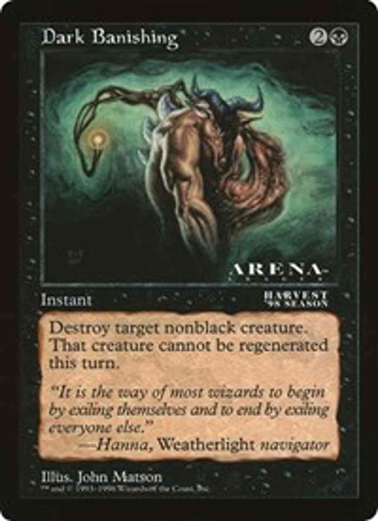 Dark Banishing (Oversized) magic card front