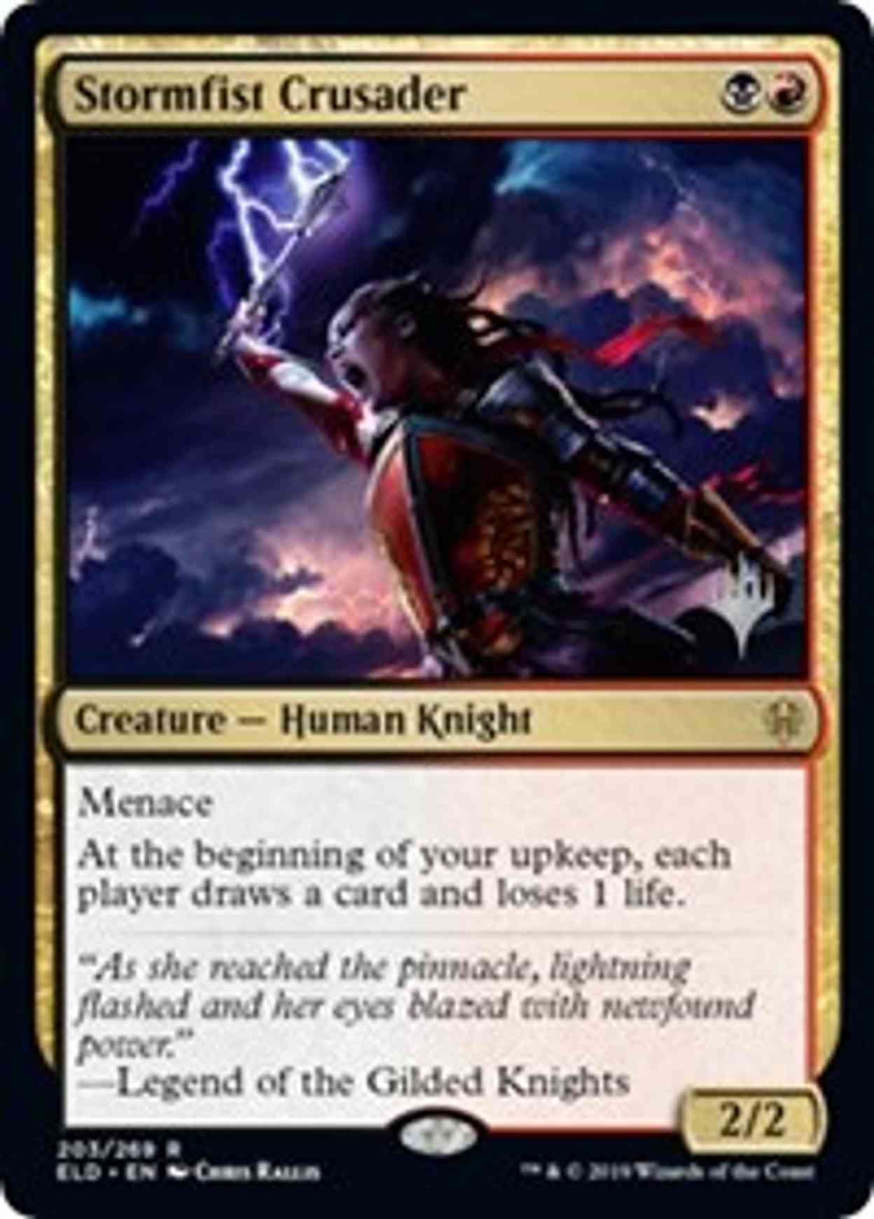 Stormfist Crusader magic card front
