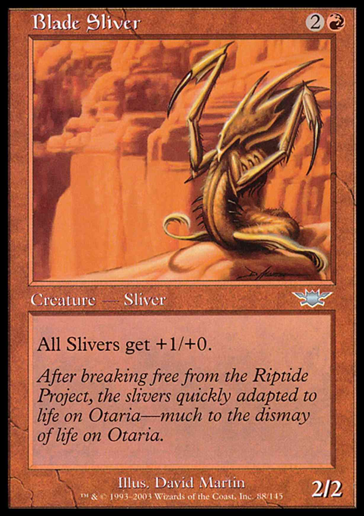 Blade Sliver magic card front