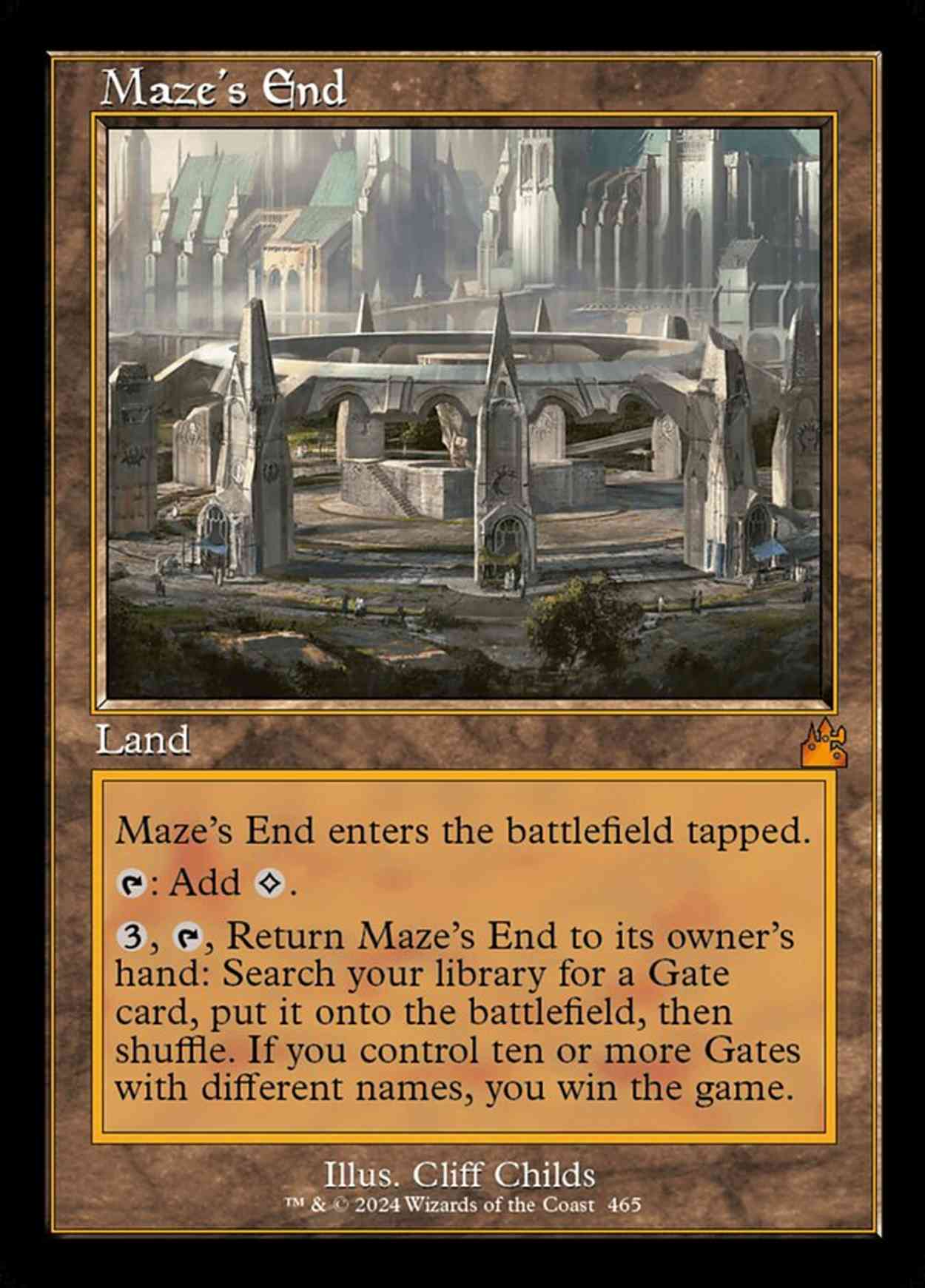 Maze's End (Retro Frame) magic card front