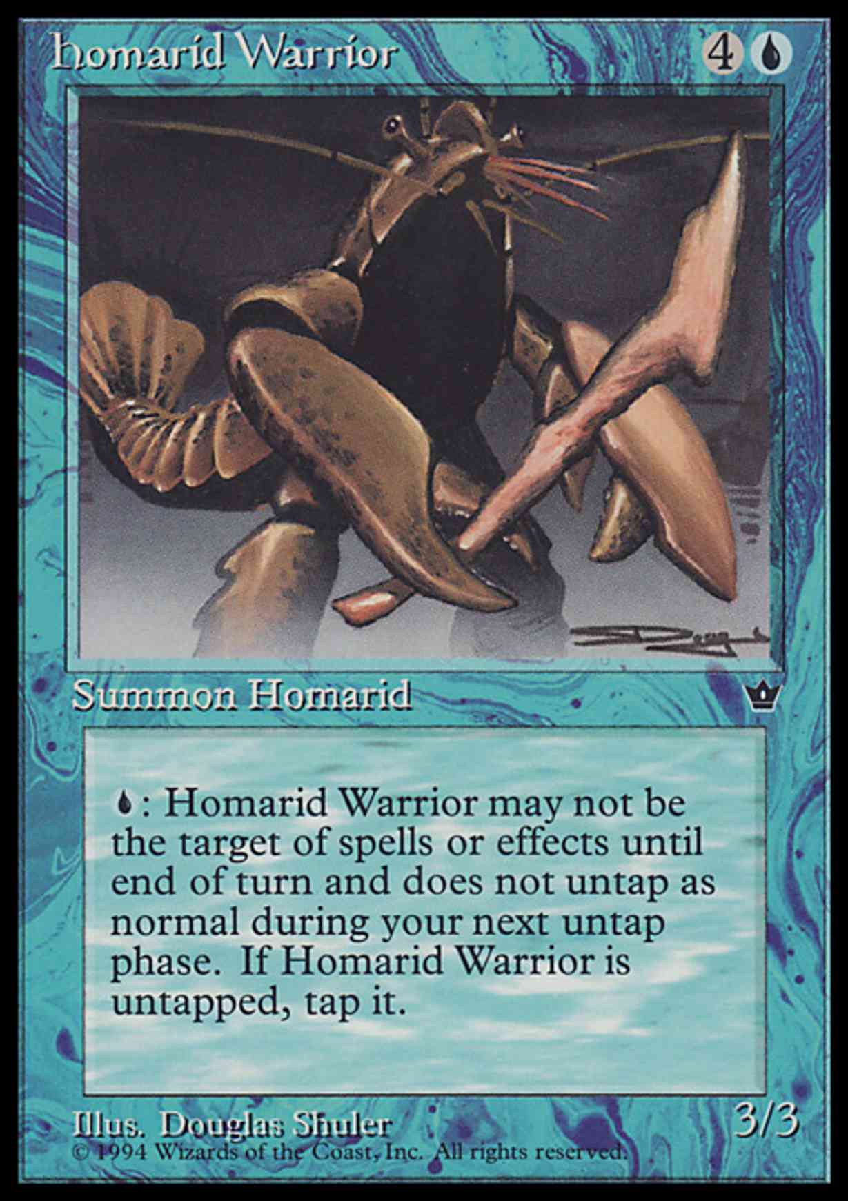 Homarid Warrior (Shuler) magic card front