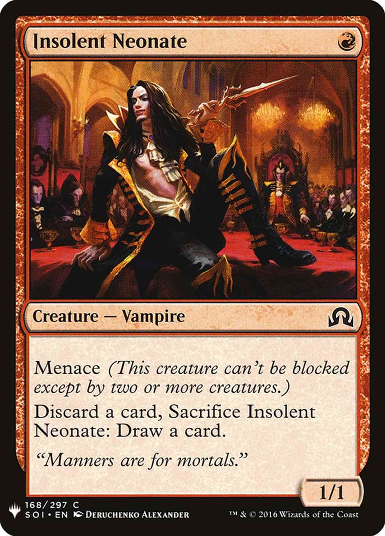 Insolent Neonate magic card front