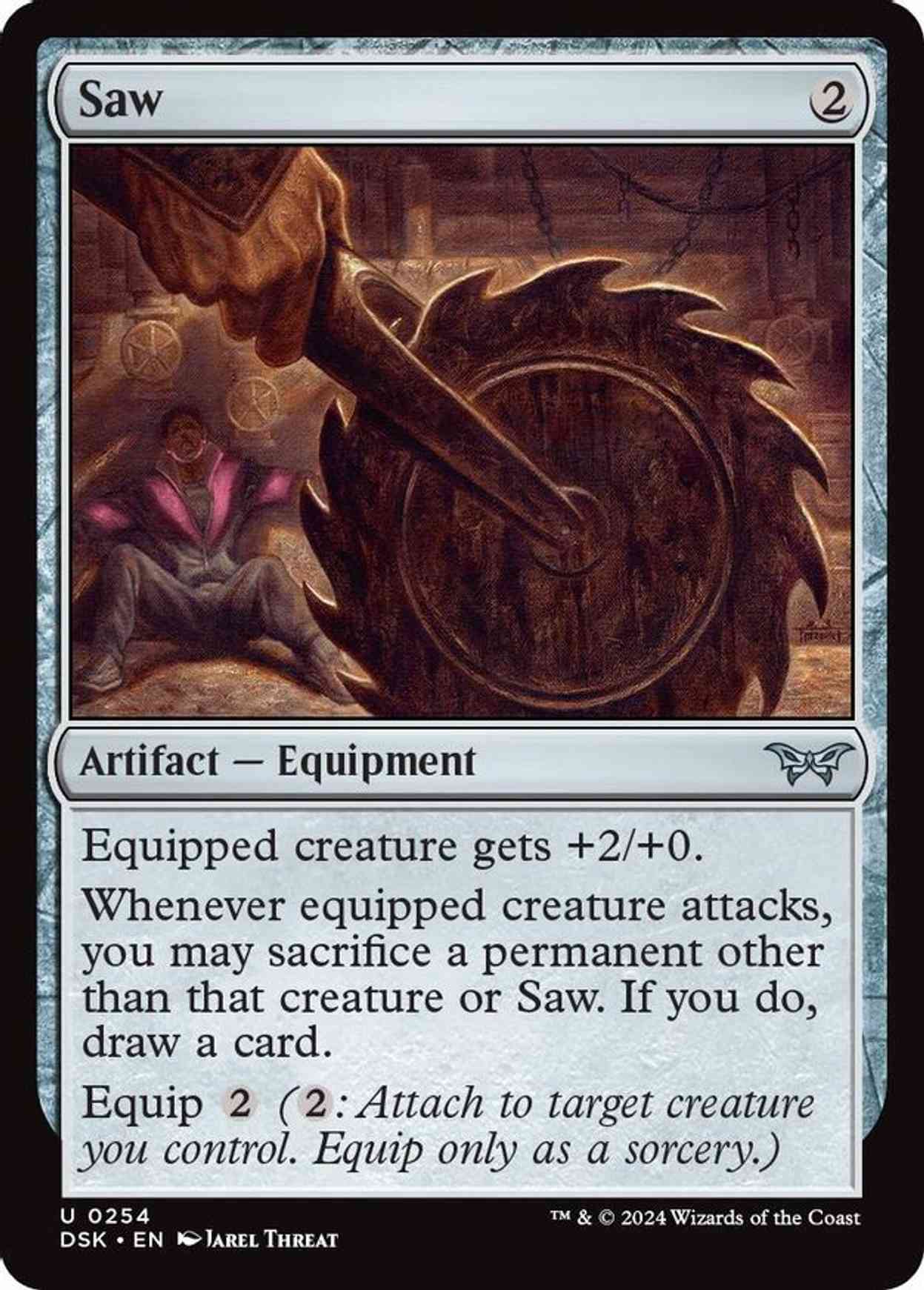 Saw magic card front