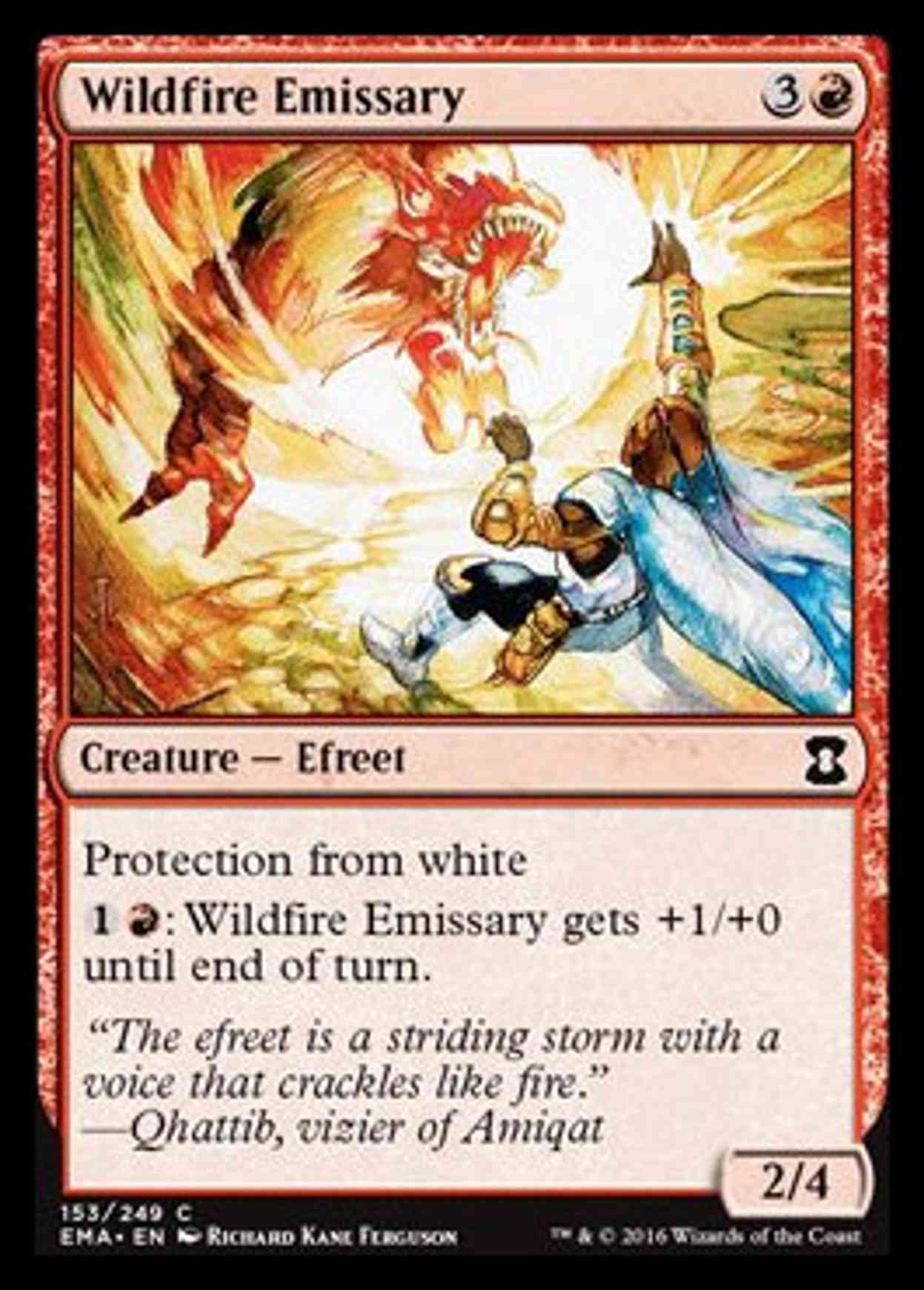 Wildfire Emissary magic card front