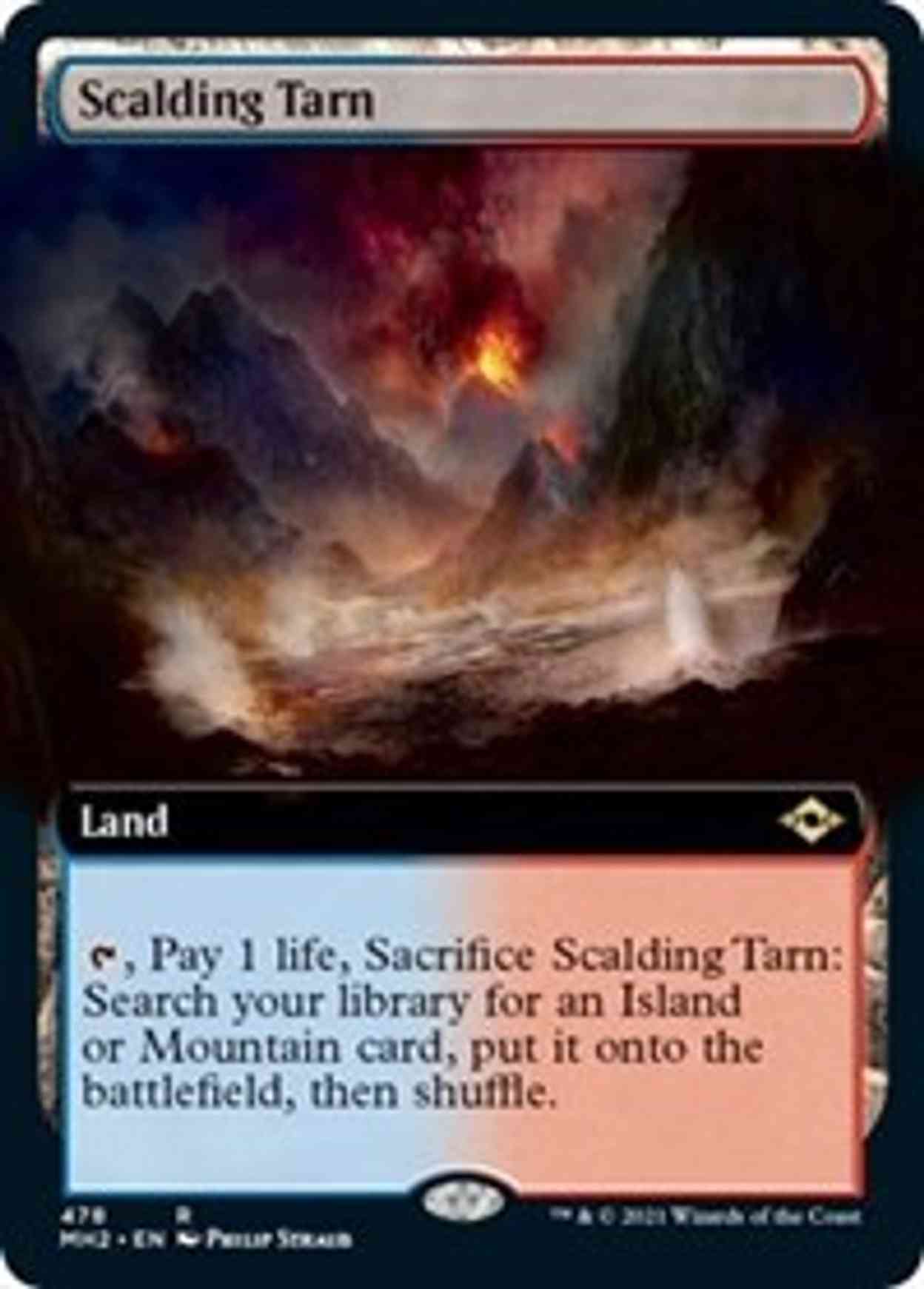 Scalding Tarn (Extended Art) magic card front