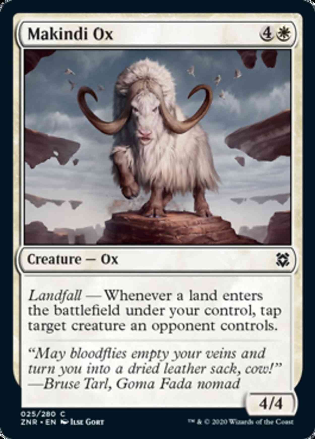 Makindi Ox magic card front