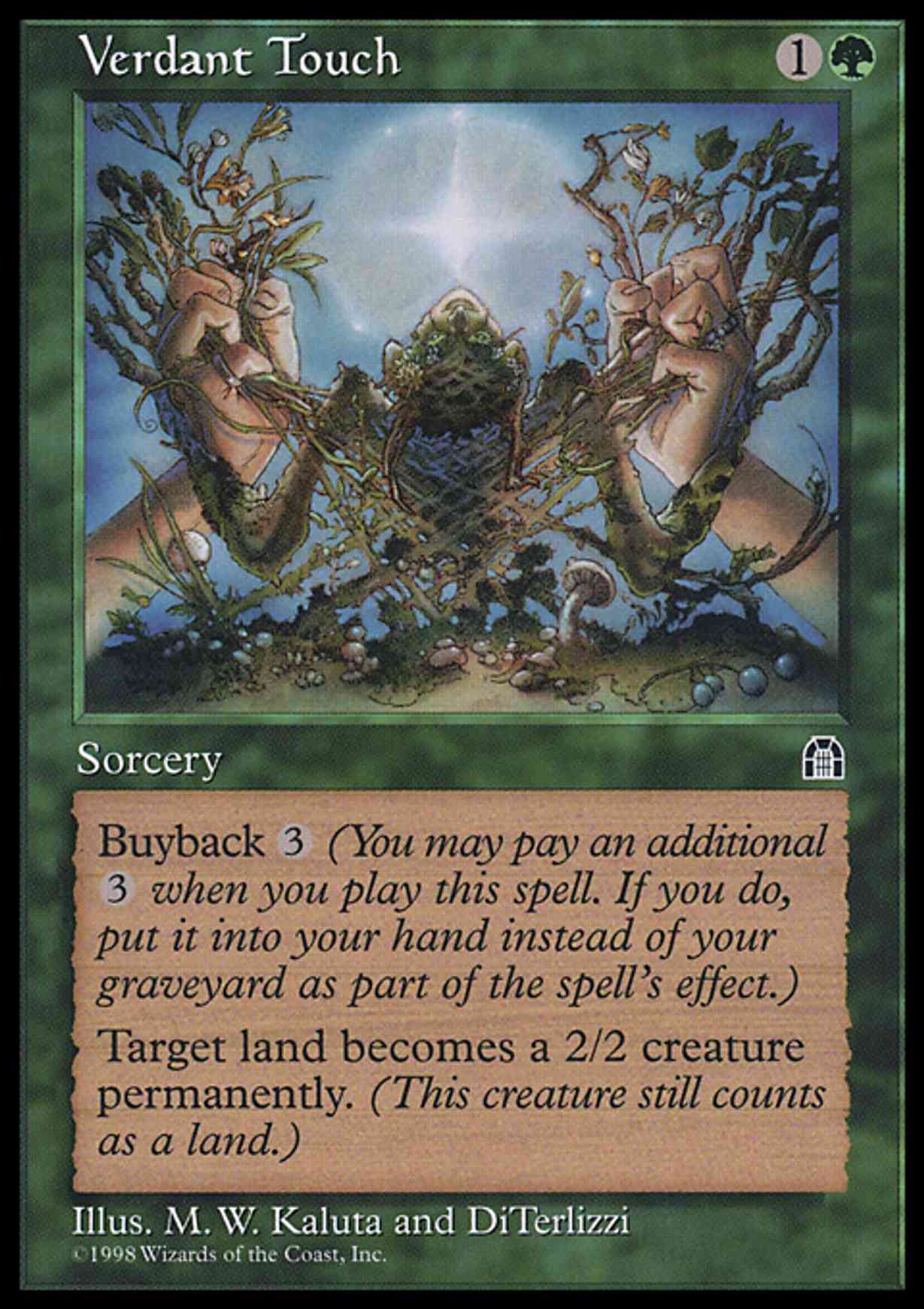 Verdant Touch magic card front
