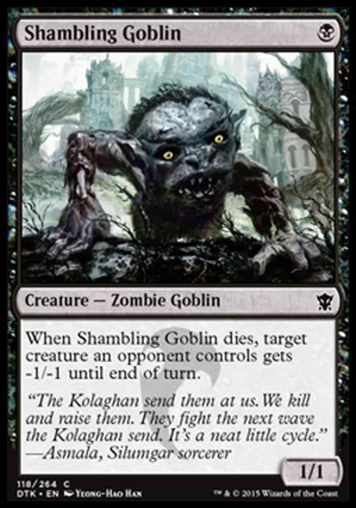 Shambling Goblin magic card front