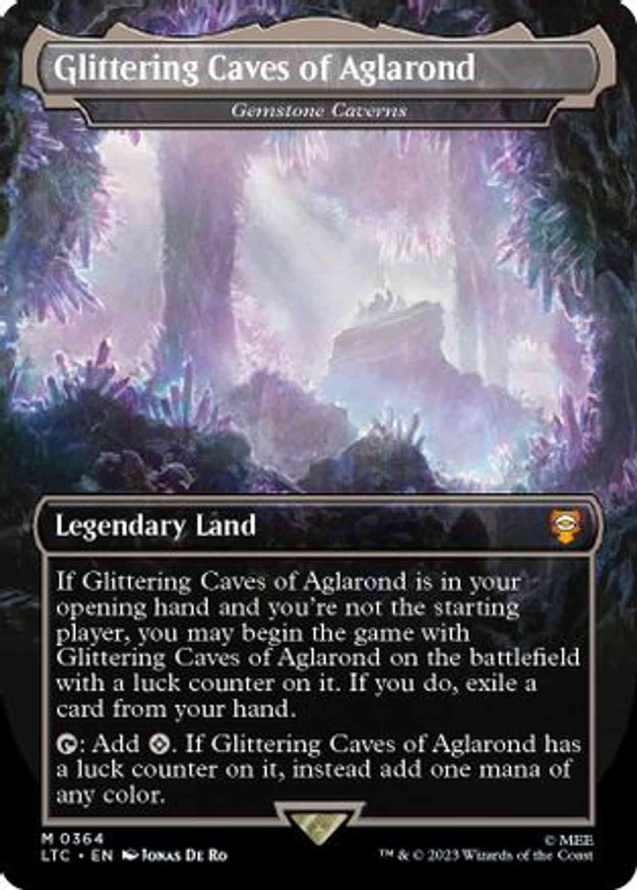 Glittering Caves of Aglarond - Gemstone Caverns magic card front