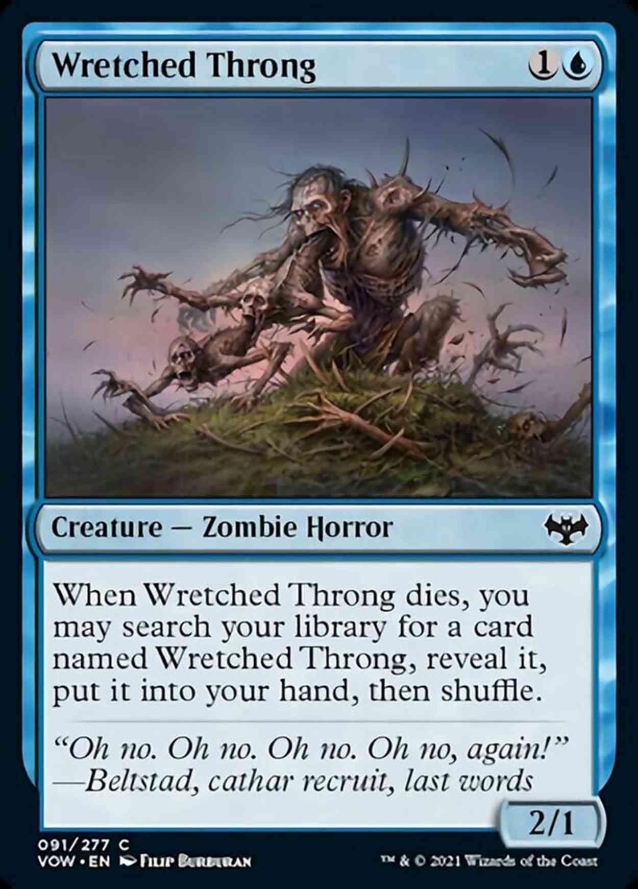 Wretched Throng magic card front