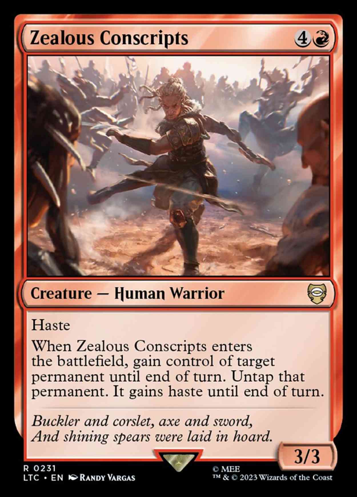 Zealous Conscripts magic card front
