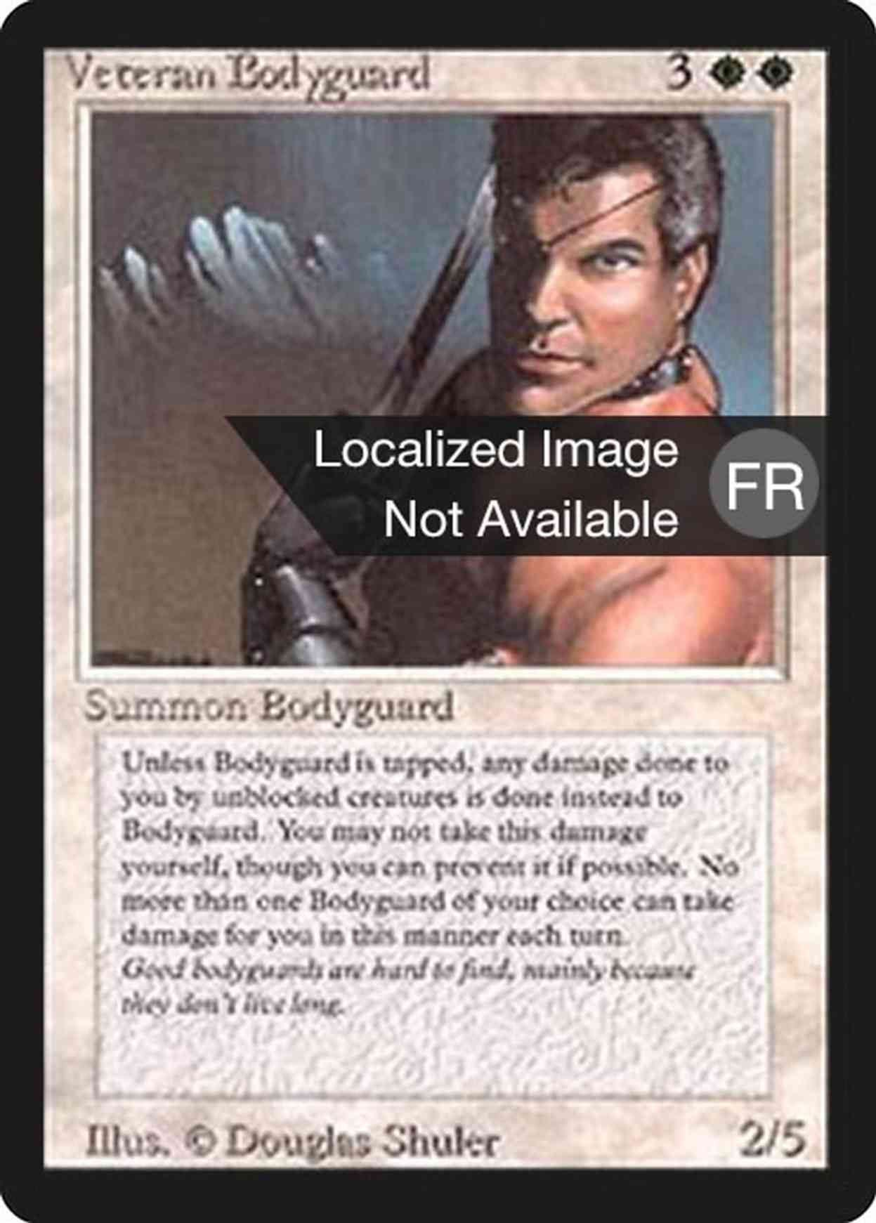 Veteran Bodyguard magic card front