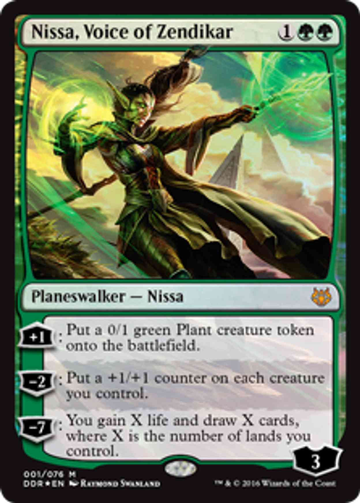 Nissa, Voice of Zendikar magic card front