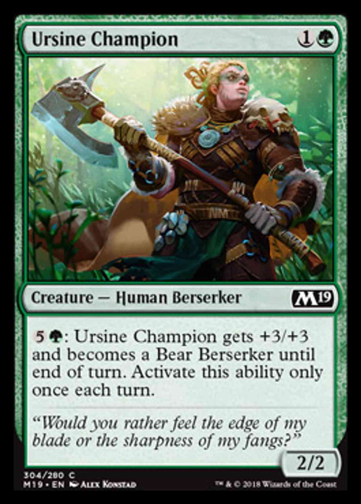 Ursine Champion magic card front