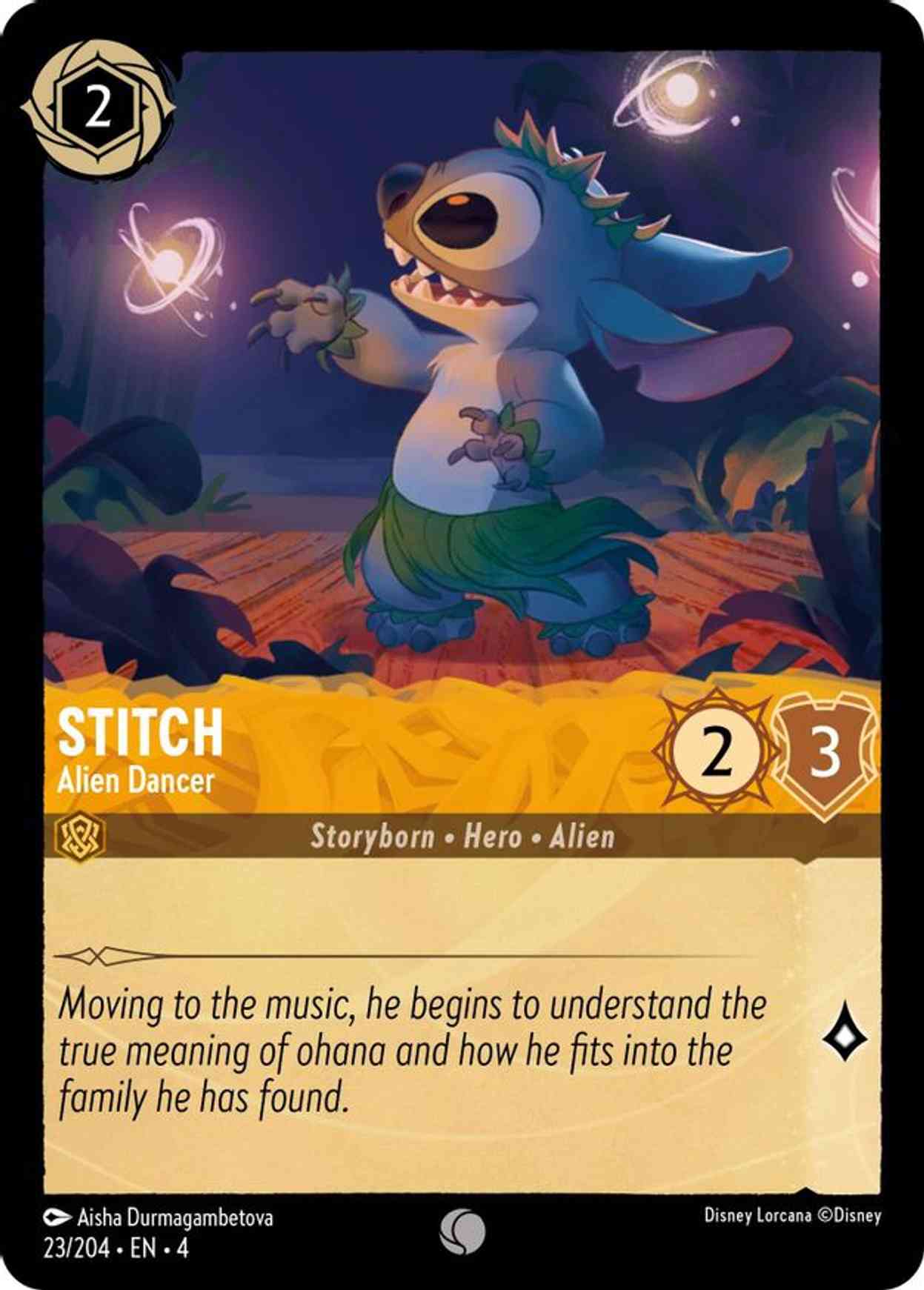Stitch - Alien Dancer magic card front
