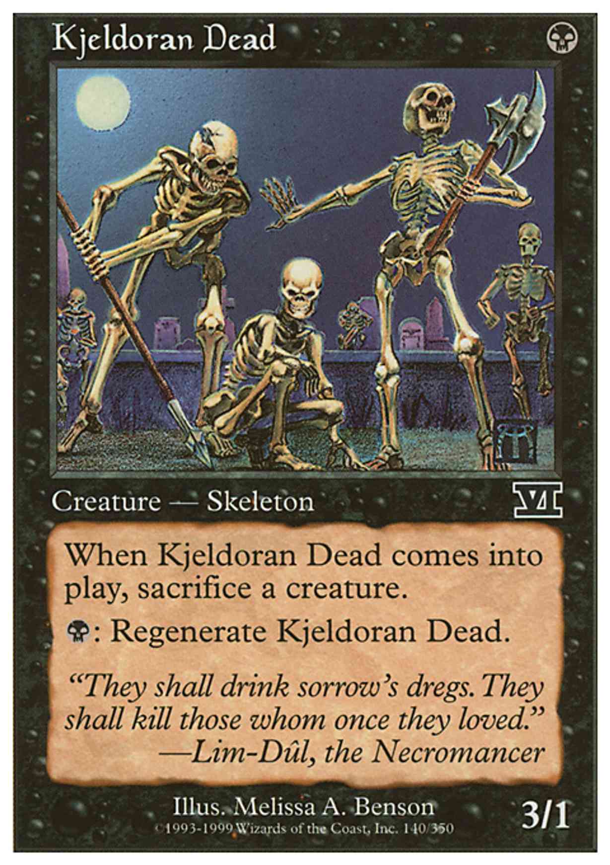 Kjeldoran Dead magic card front