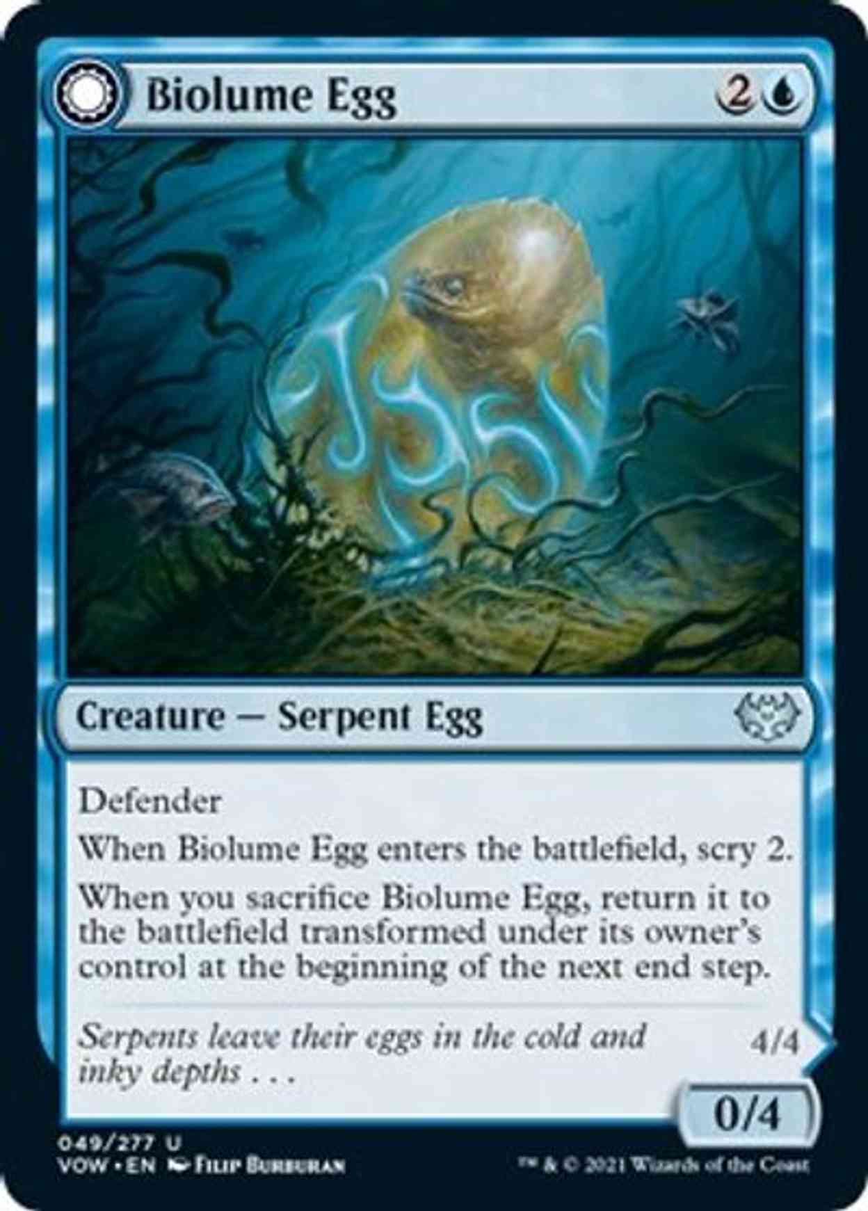 Biolume Egg magic card front