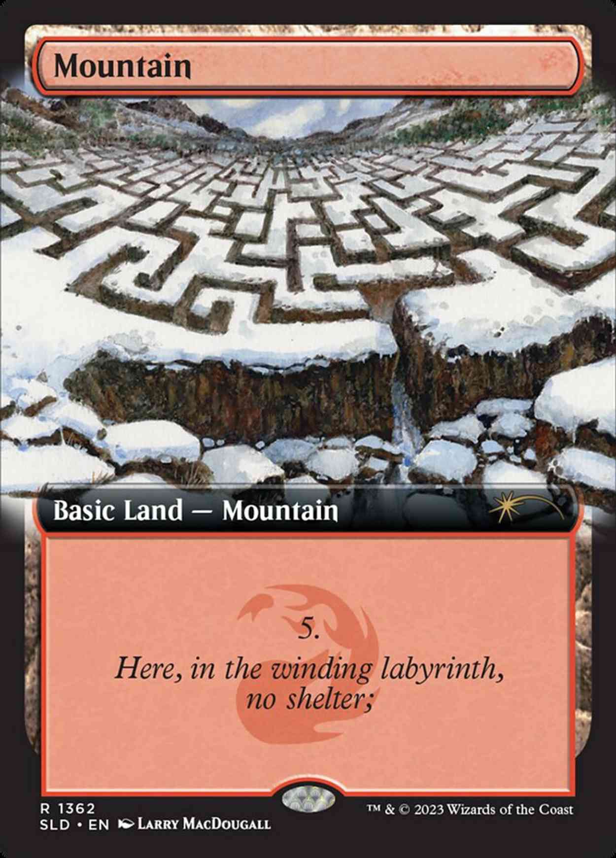 Mountain (1362) magic card front