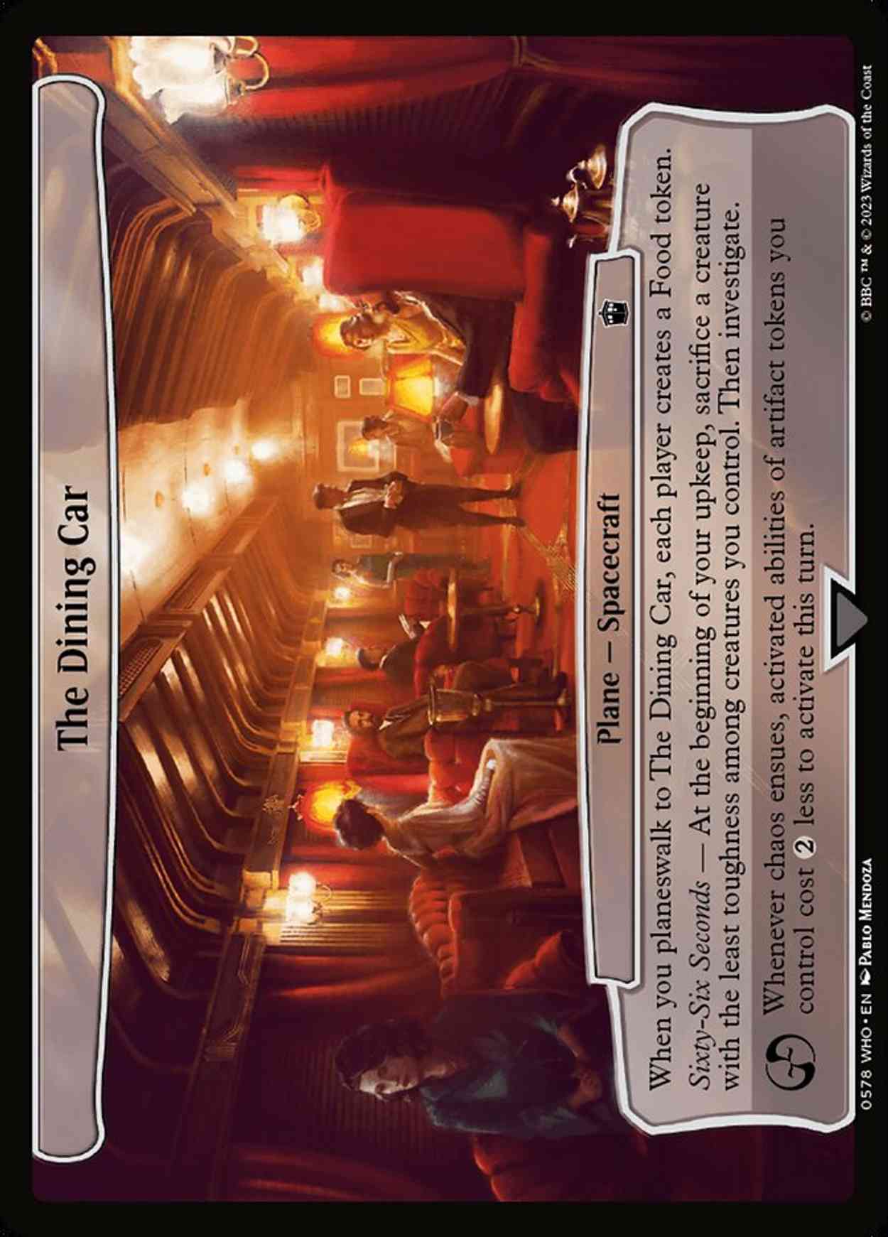 The Dining Car magic card front
