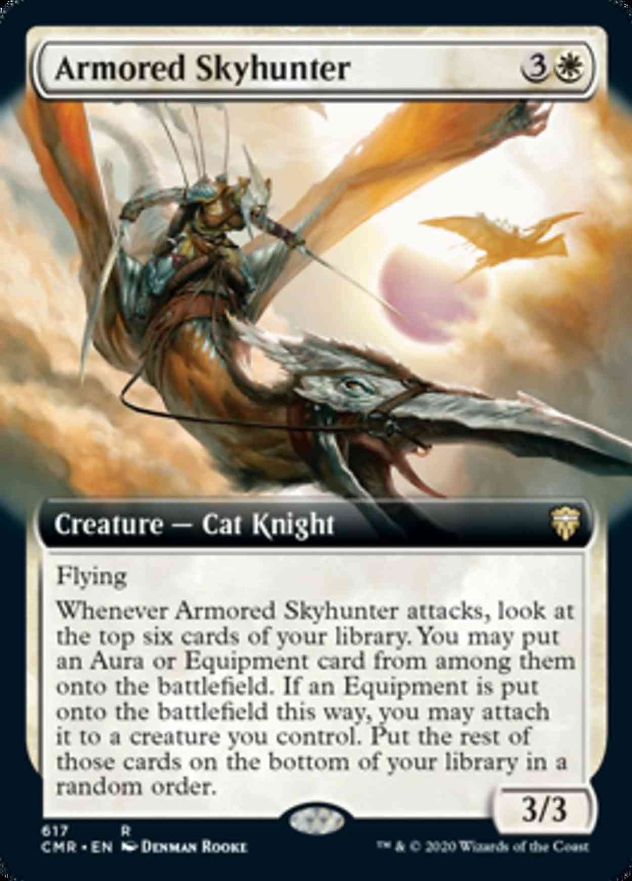 Armored Skyhunter (Extended Art) magic card front