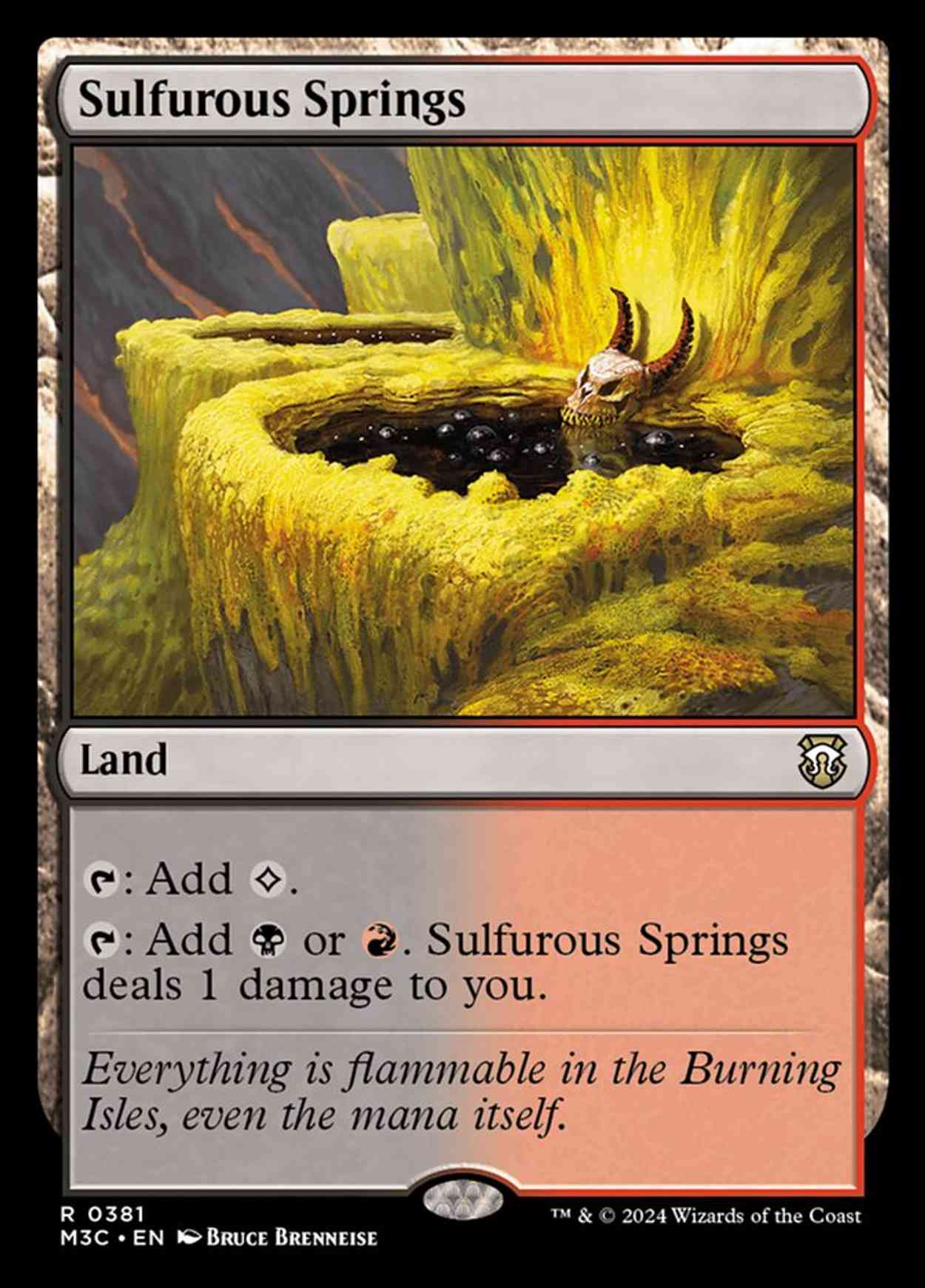 Sulfurous Springs magic card front