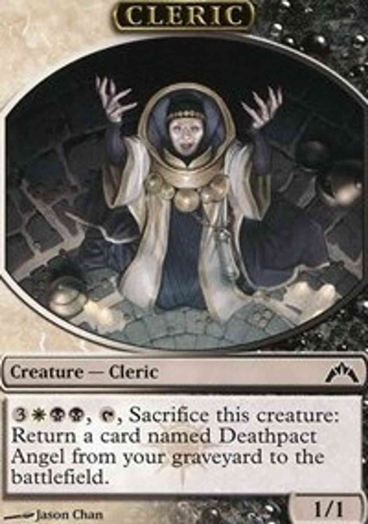 Cleric Token magic card front