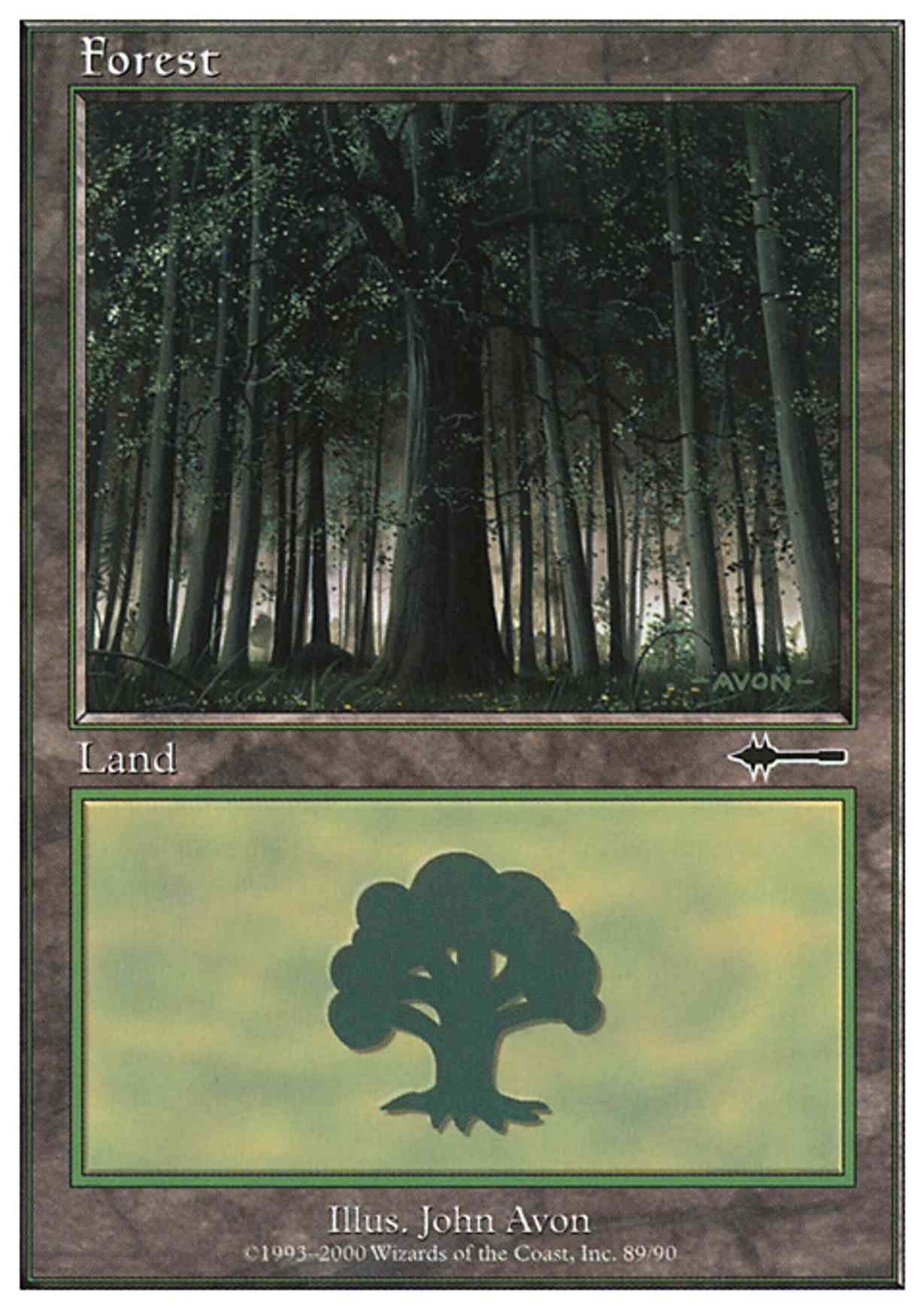 Forest (89) magic card front