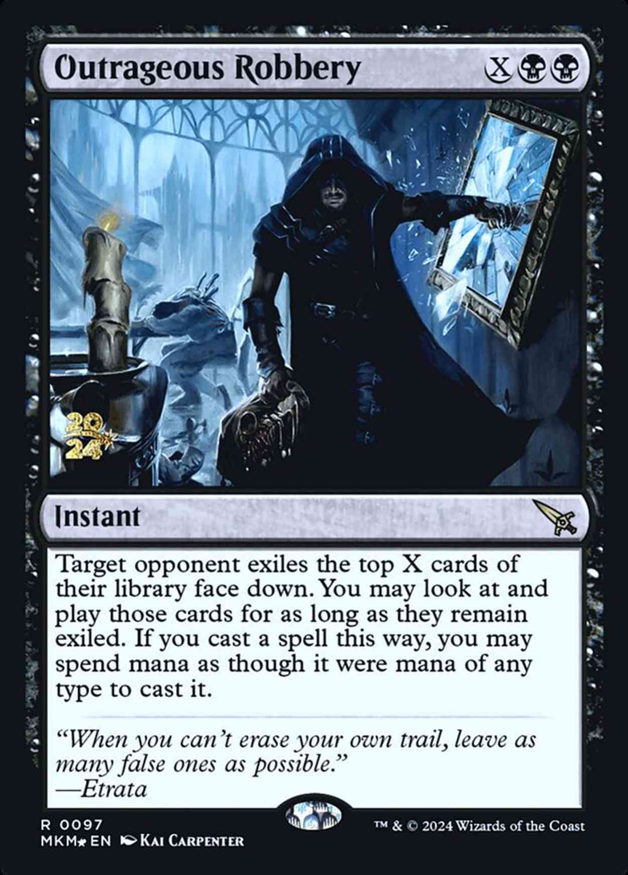 Outrageous Robbery magic card front