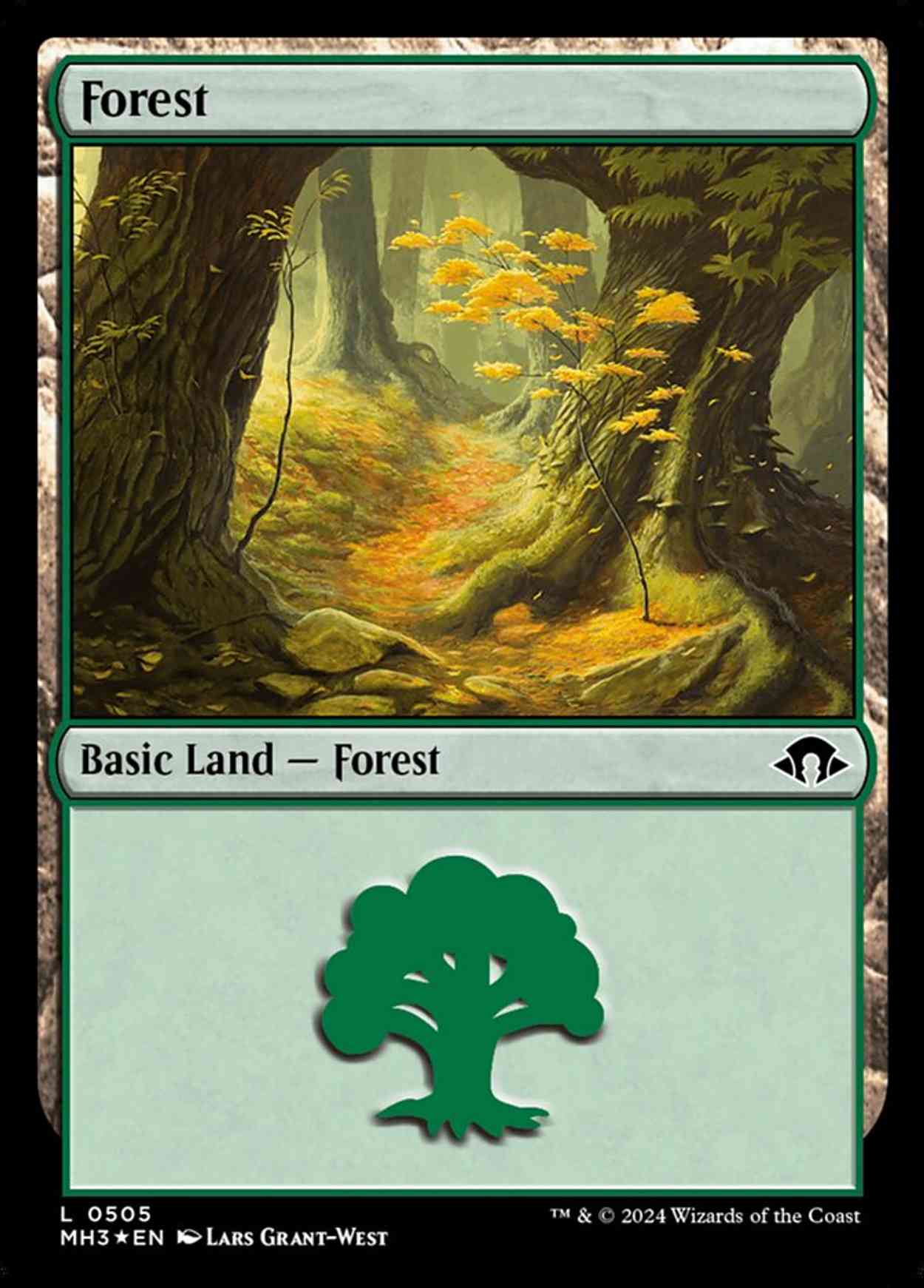 Forest (0505) (Ripple Foil) magic card front