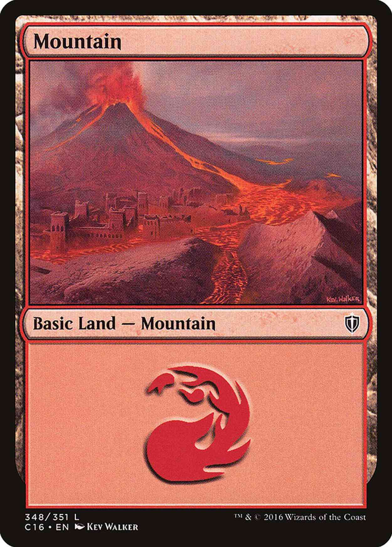 Mountain (348) magic card front