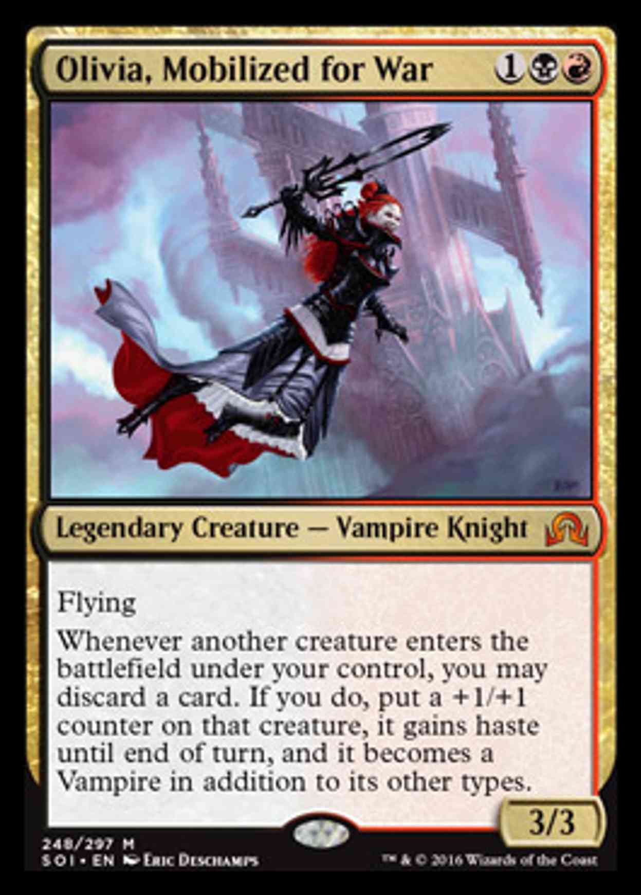 Olivia, Mobilized for War magic card front