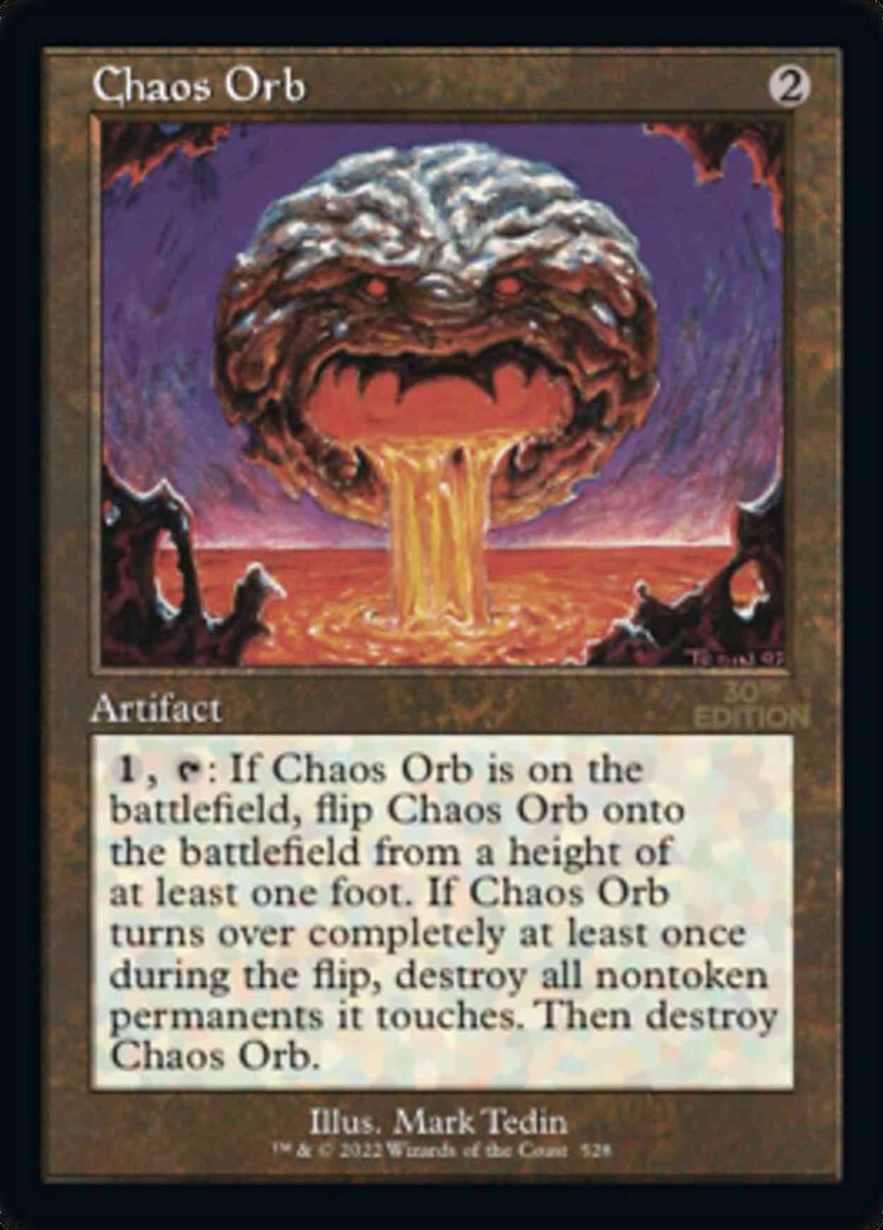 Chaos Orb (Retro Frame) Price from mtg 30th Anniversary Edition