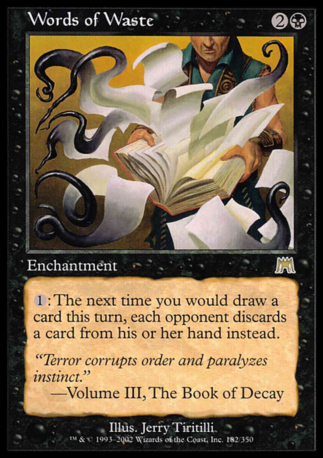 Words of Waste magic card front