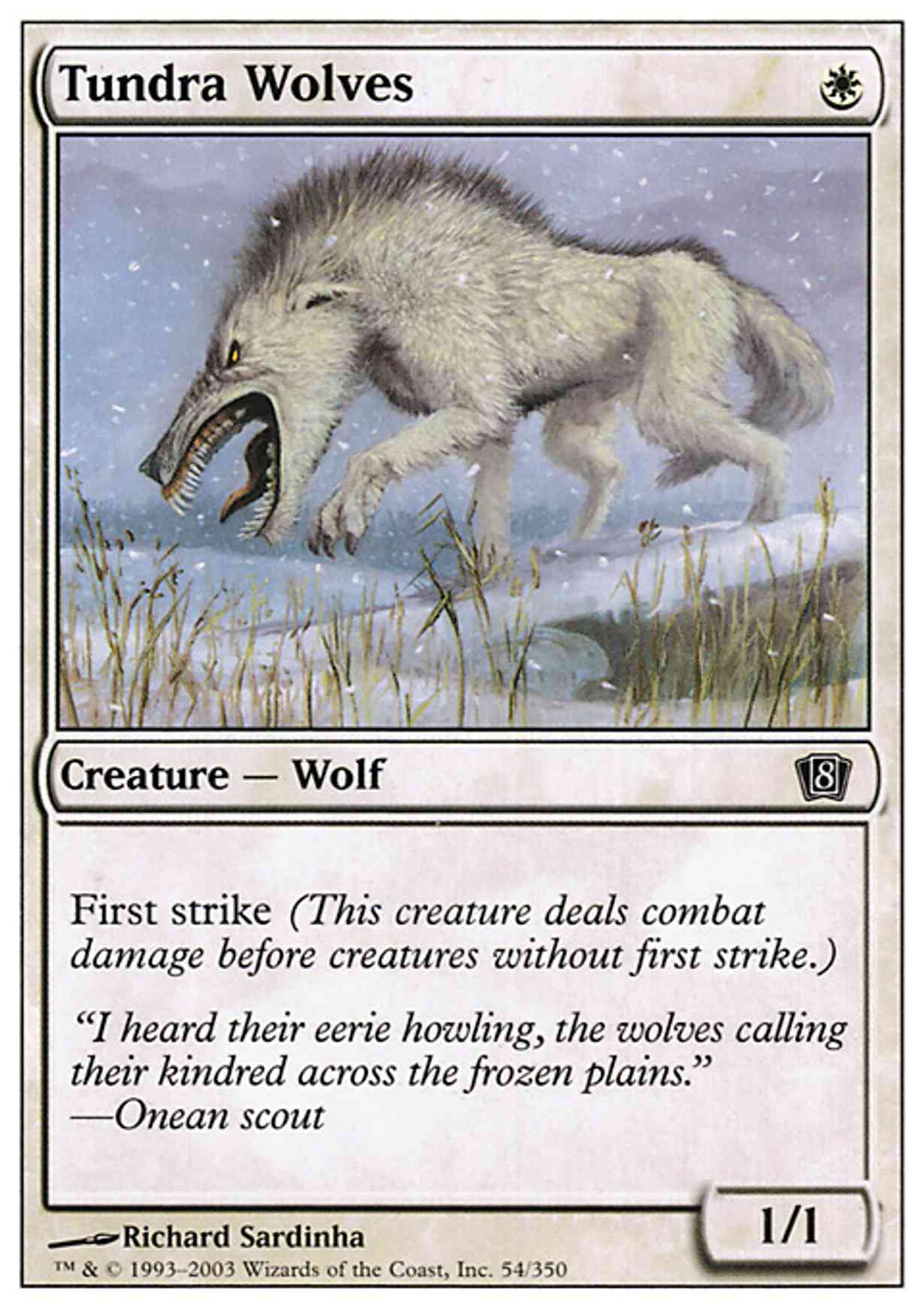 MTG Tundra Wolves アーティストプルーフ　アート　油絵　海 MTG Tundra Wolves アーティストプルーフアート油絵海