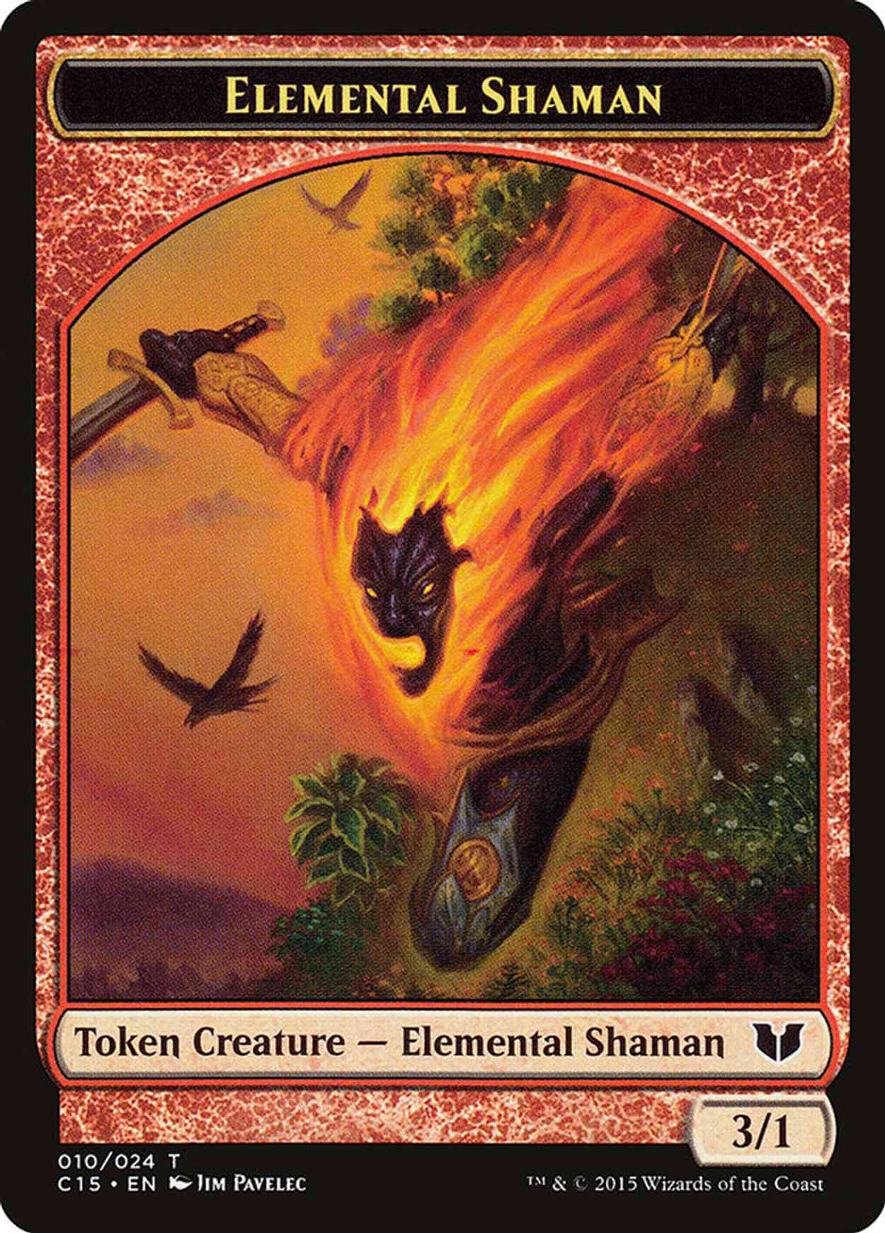 Elemental Shaman // Shapeshifter Double-Sided Token magic card front