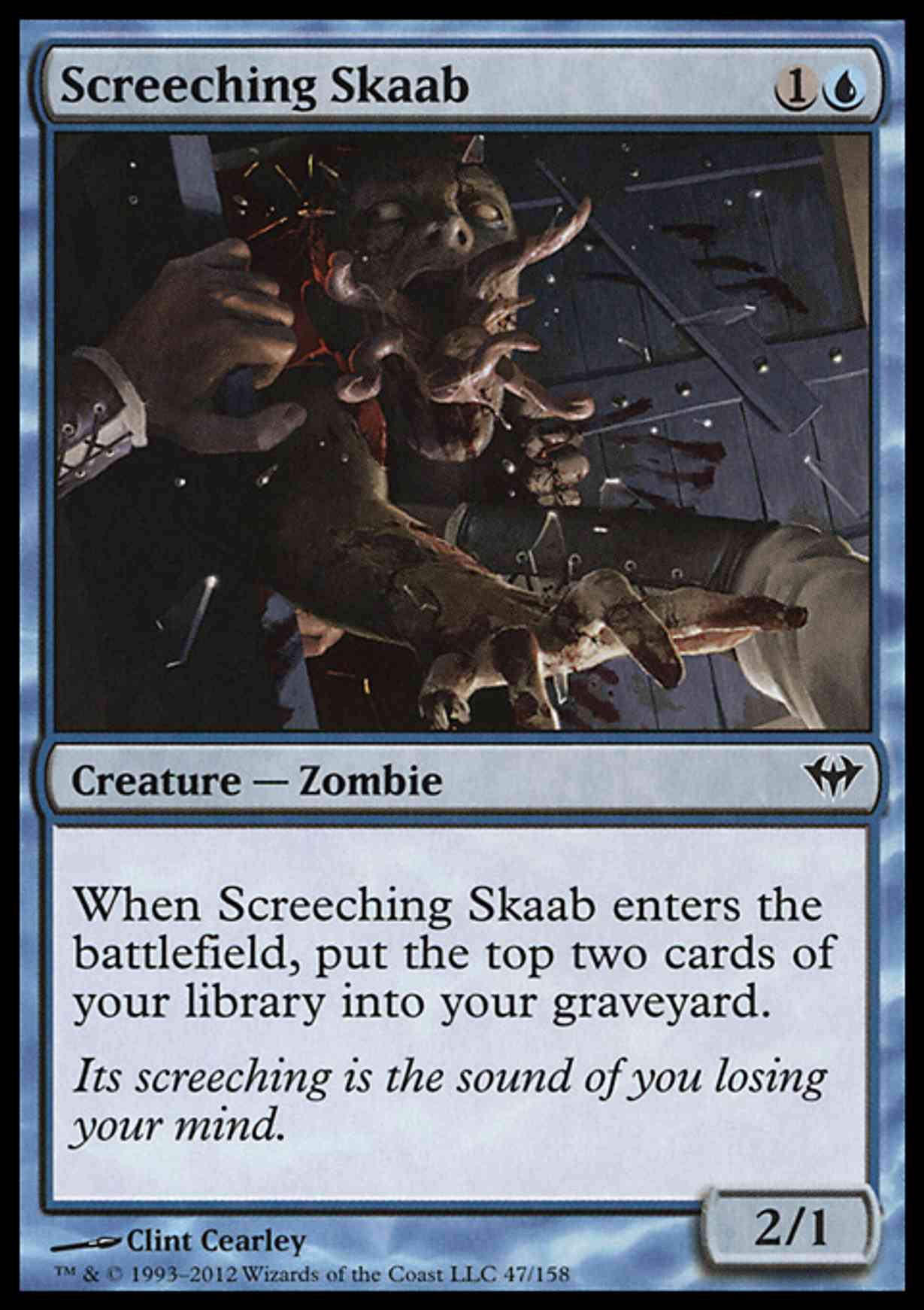 Screeching Skaab magic card front
