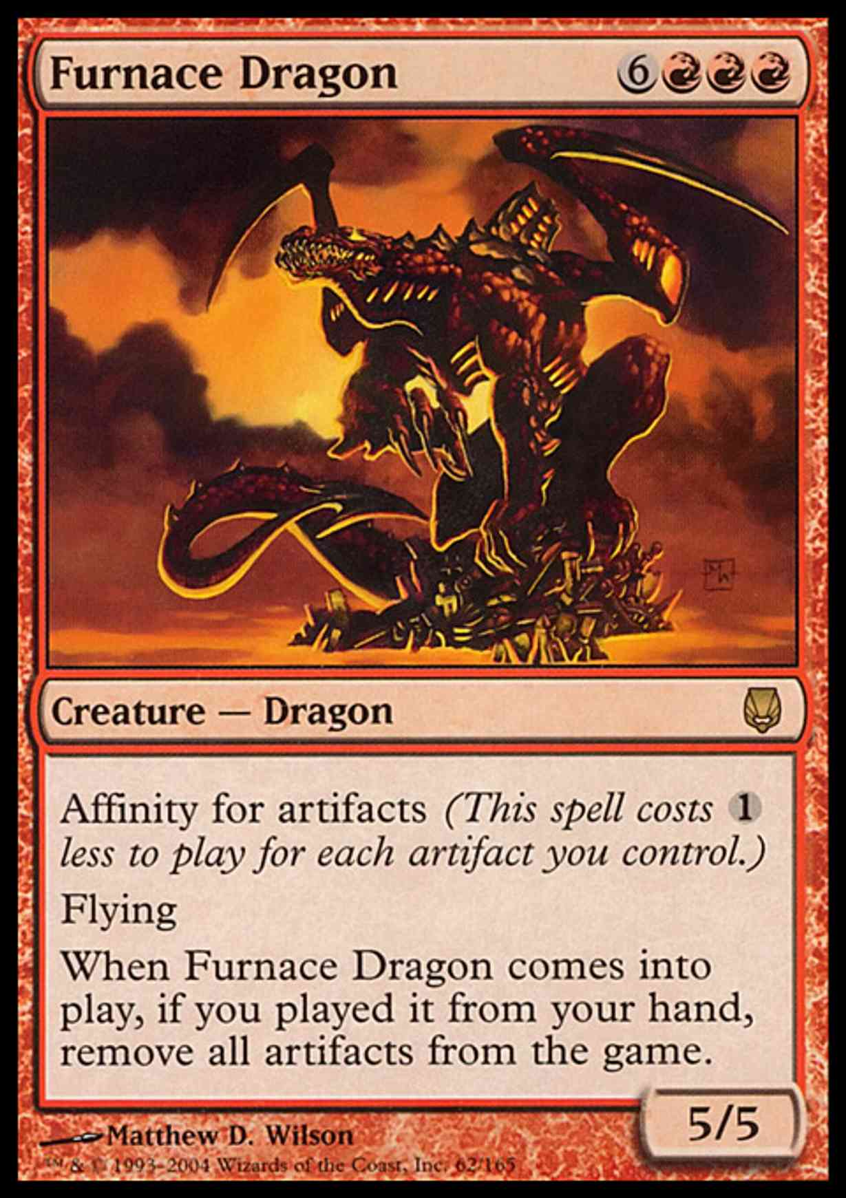 Furnace Dragon magic card front