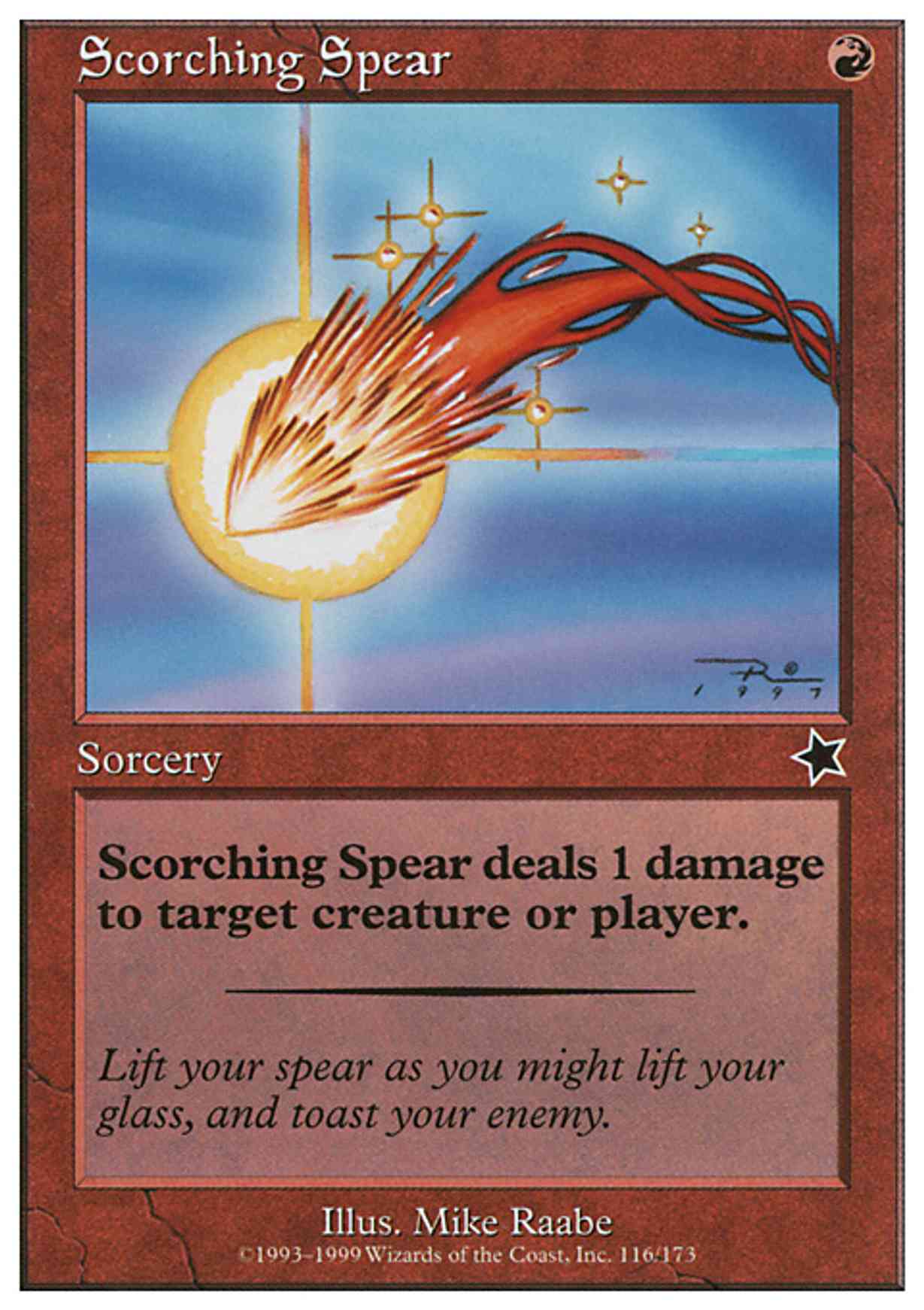 Scorching Spear magic card front